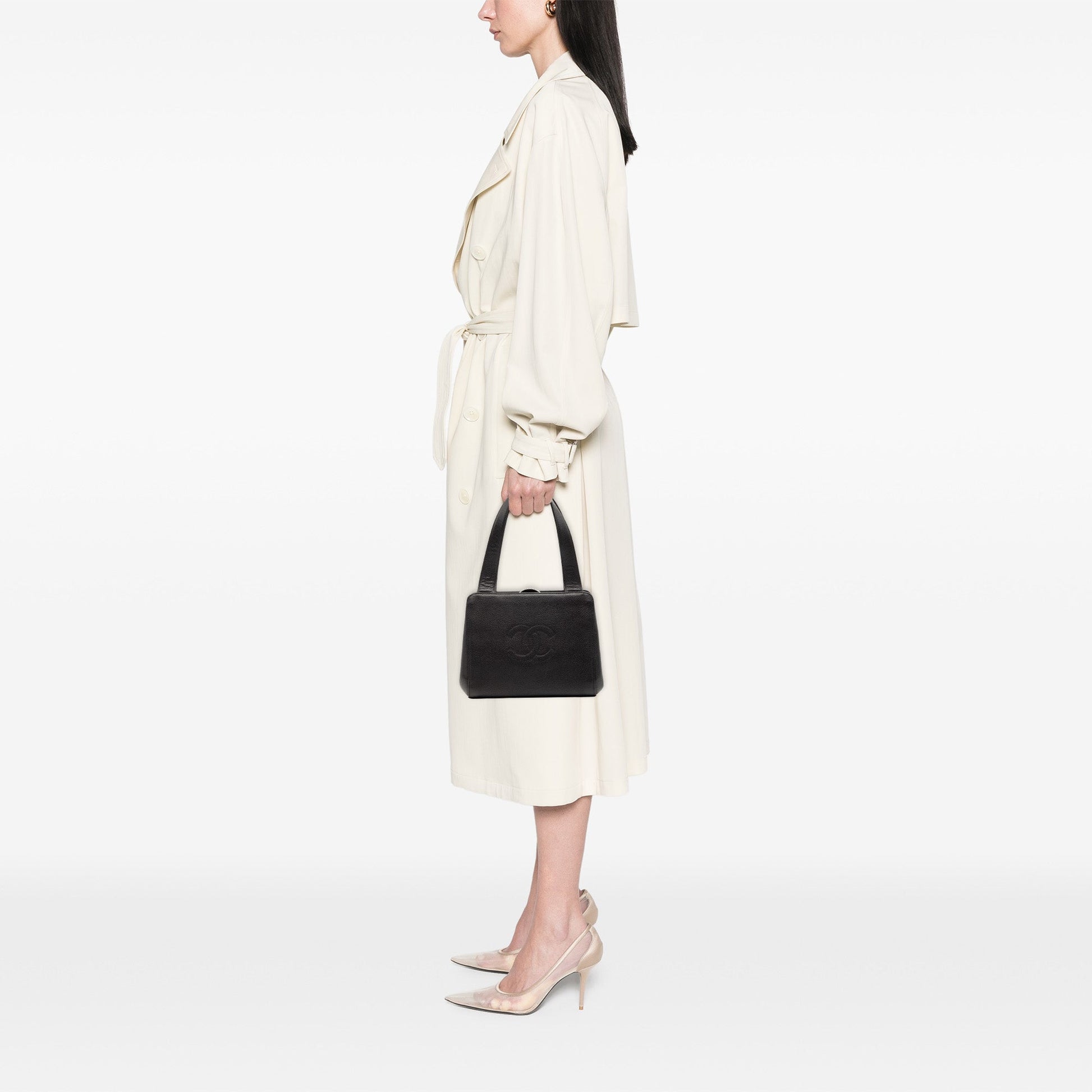 Chanel CC Calfskin Frame Handbag