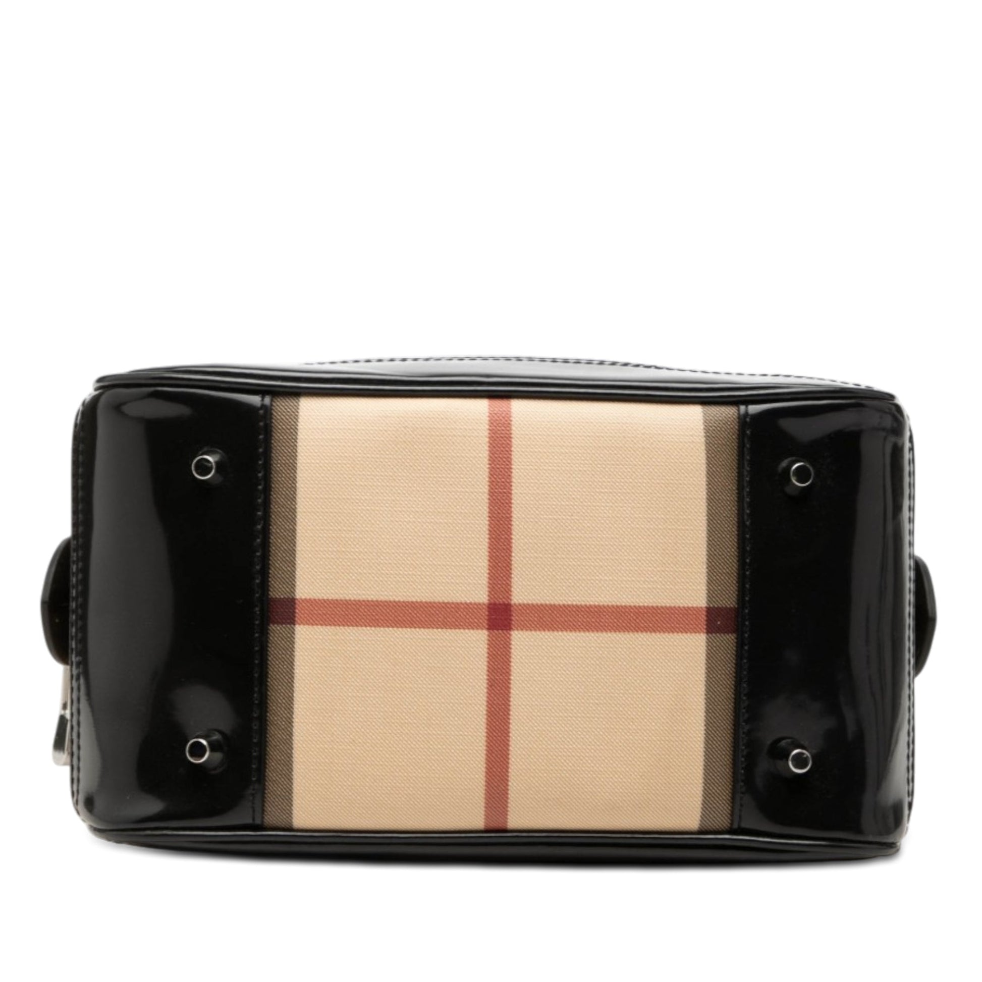 Burberry Small Supernova Check Coated Canvas Bowling Bag