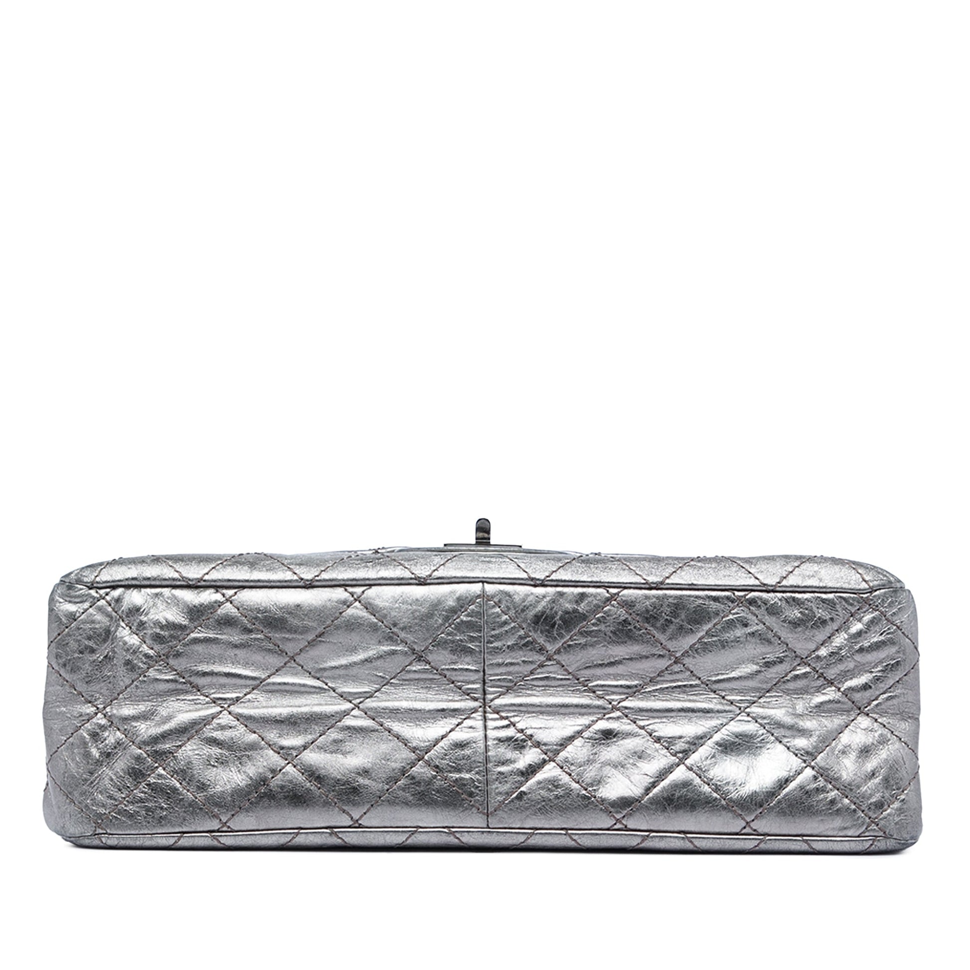 Chanel Quilted Metallic Aged Calfskin Reissue 2.55 Double Flap 227