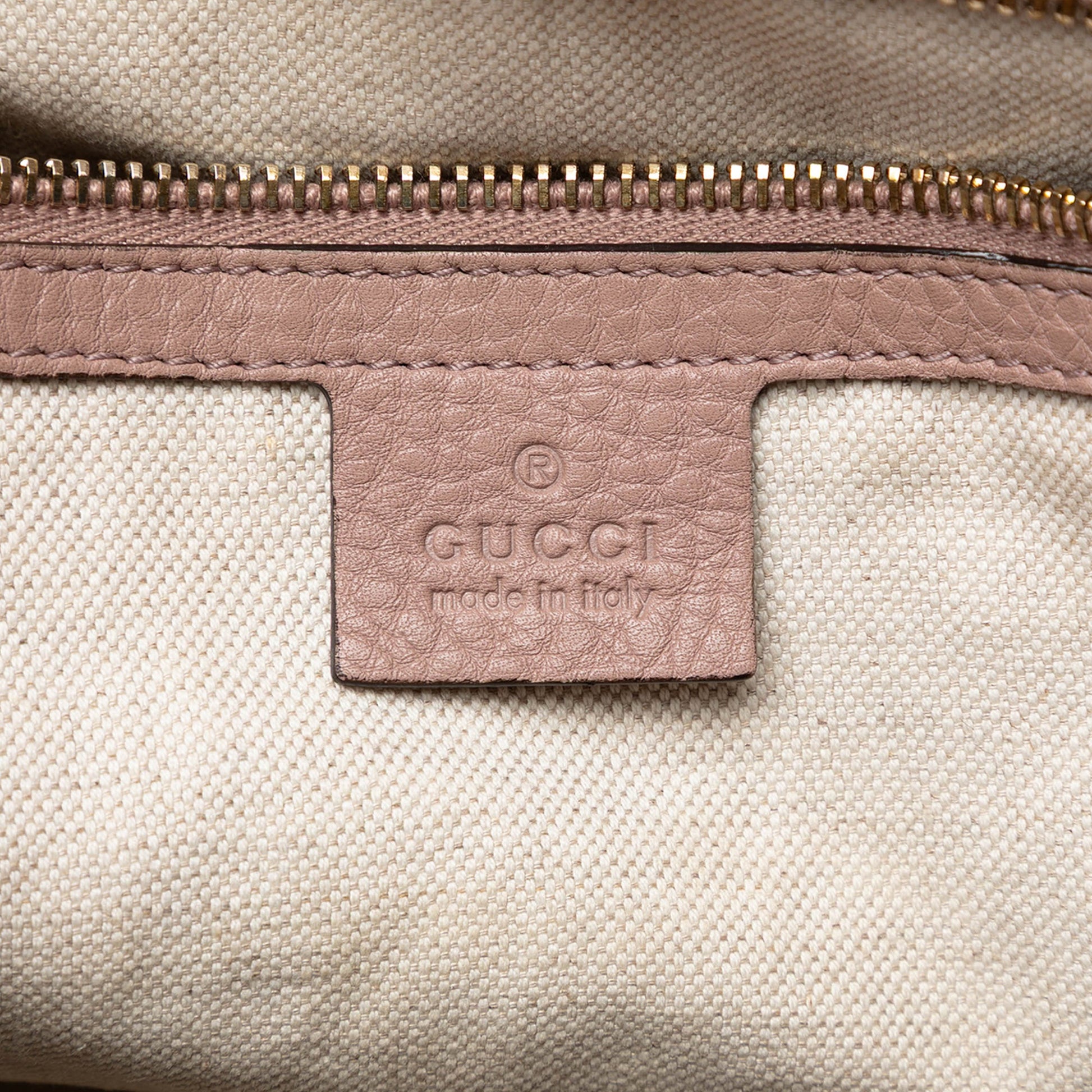 Gucci Medium Calfskin Bamboo Shopper Boston Bag