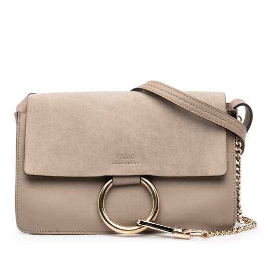 Chloé Small Suede and Calfskin Faye Crossbody