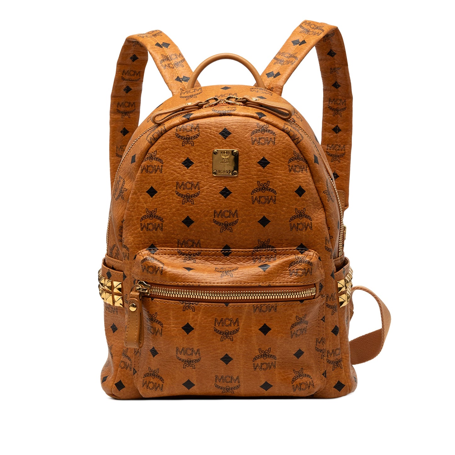 MCM Small Visetos Coated Canvas Stark Backpack