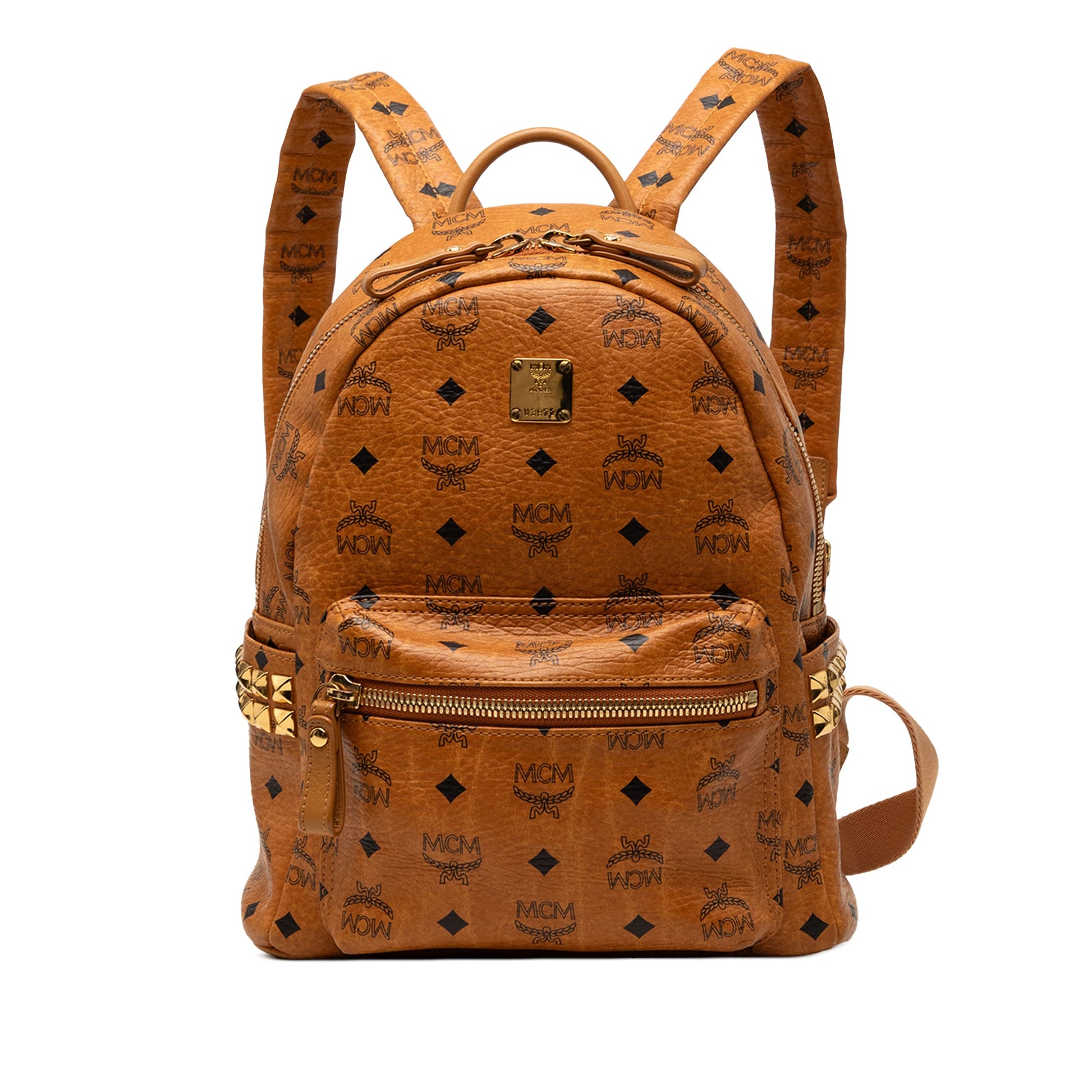MCM Small Visetos Coated Canvas Stark Backpack