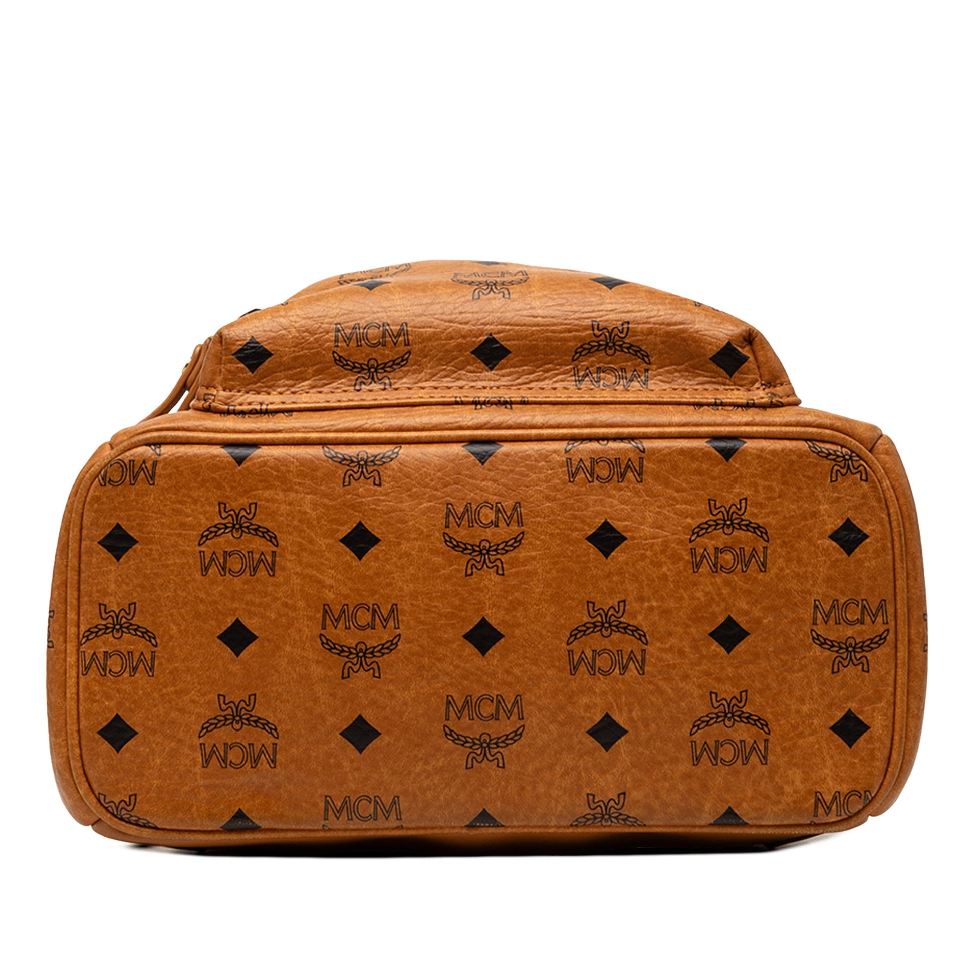 MCM Small Visetos Coated Canvas Stark Backpack