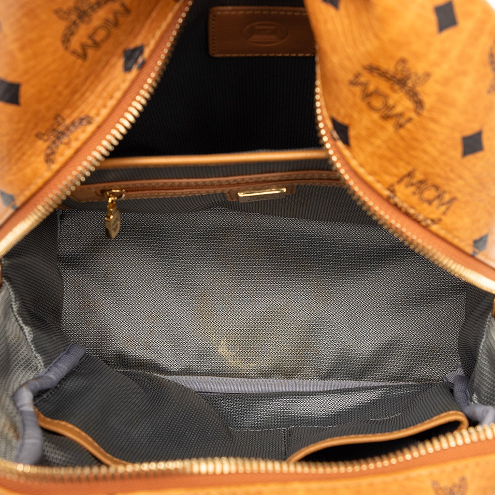 MCM Small Visetos Coated Canvas Stark Backpack
