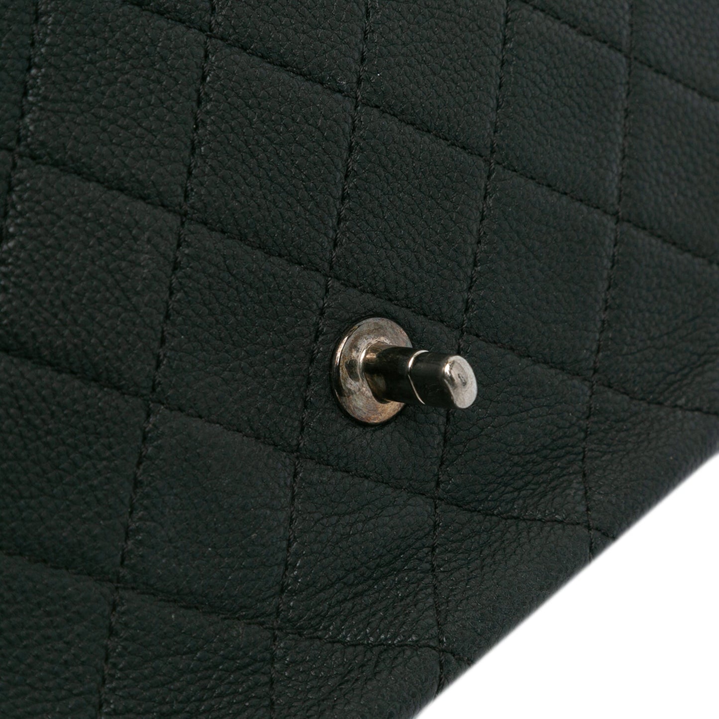 Chanel Jumbo Quilted Caviar Double Compartment Chain Flap