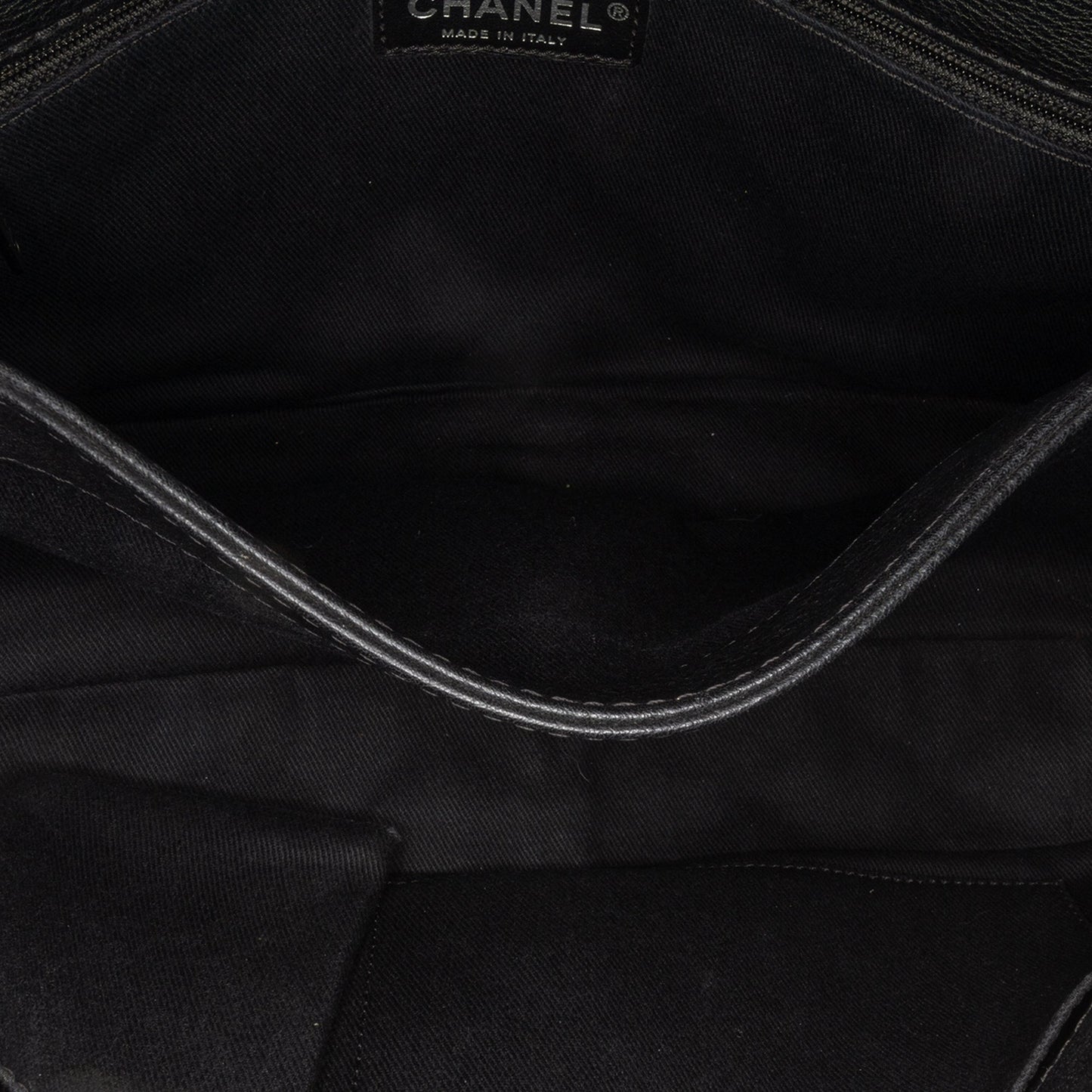 Chanel Jumbo Quilted Caviar Double Compartment Chain Flap