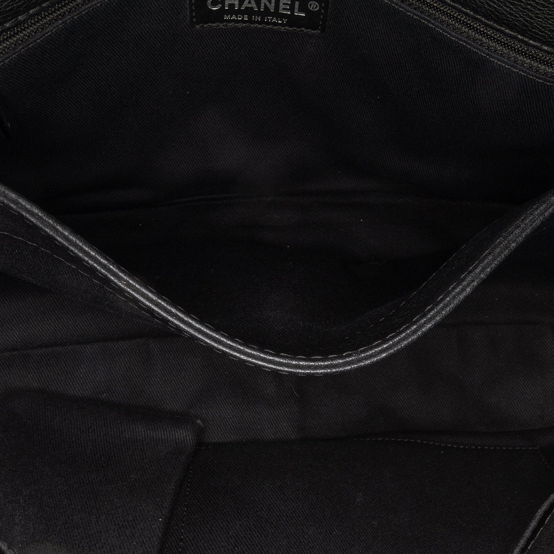 Chanel Jumbo Quilted Caviar Double Compartment Chain Flap