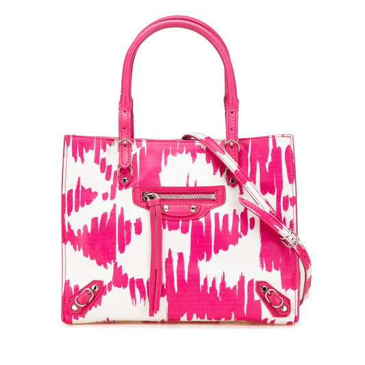 Balenciaga Mini Leather Papier A4 Satchel