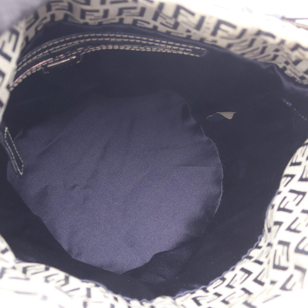 Fendi Zucchino Canvas Bucket Bag — Gray