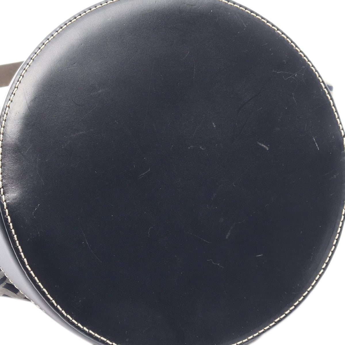 Fendi Zucchino Canvas Bucket Bag — Gray