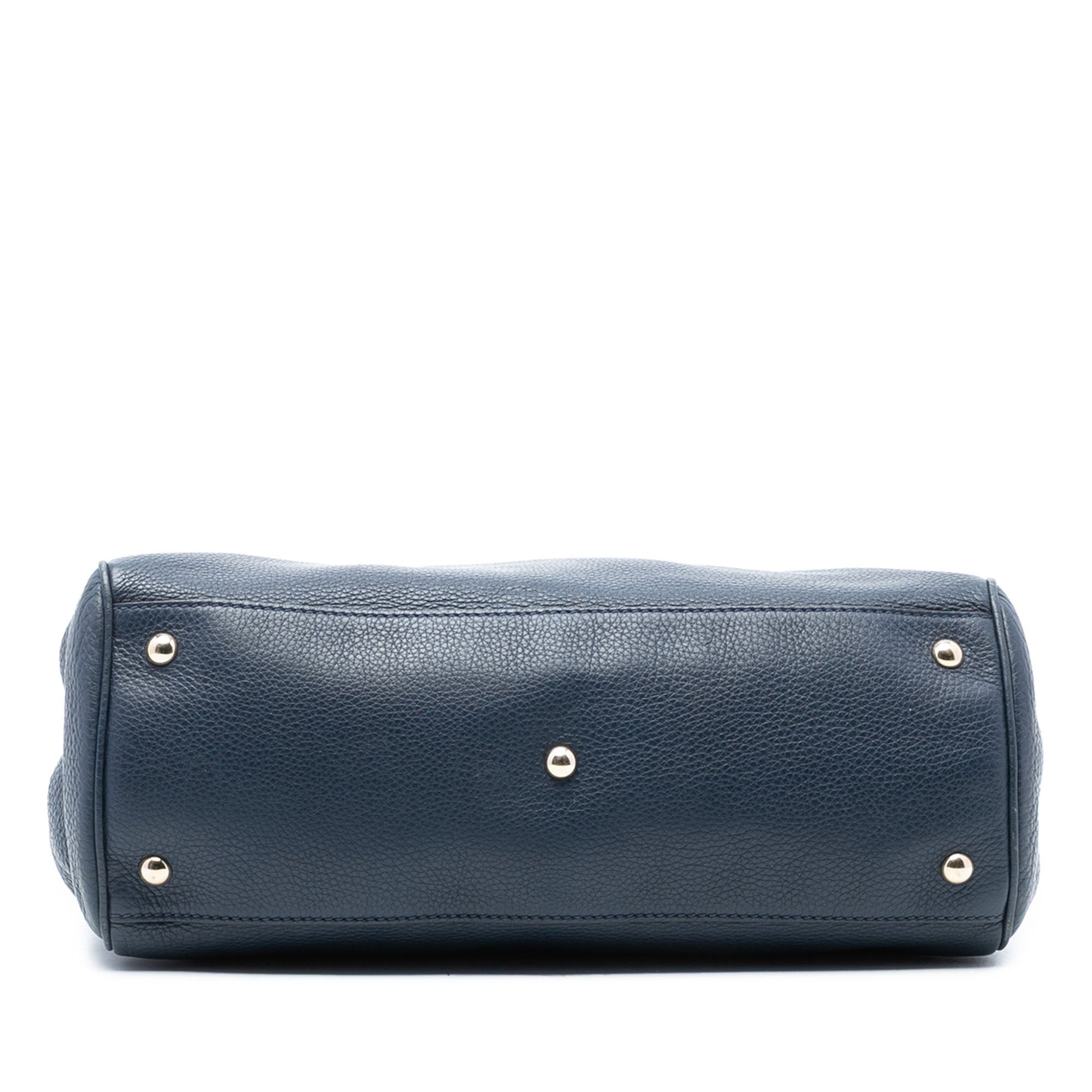 Gucci Medium Calfskin Bamboo Shopper Satchel