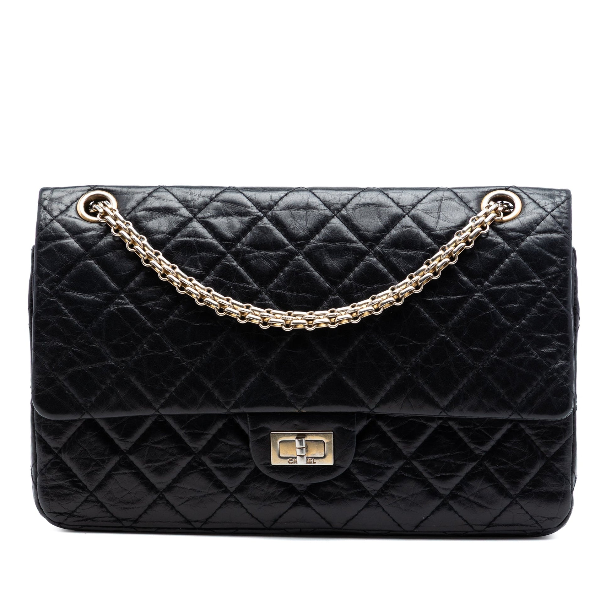 Chanel Quilted Aged Calfskin Reissue 2.55 Double Flap 226