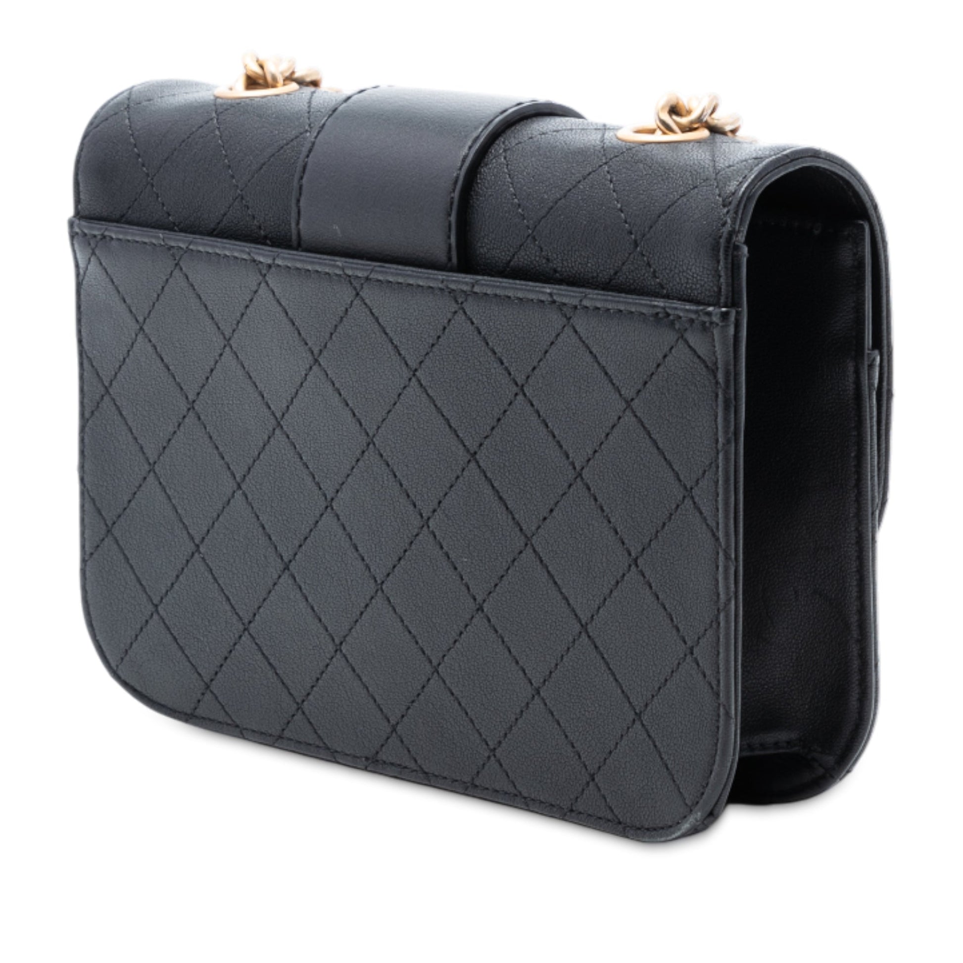 Chanel Quilted Calfskin Front Chain Flap