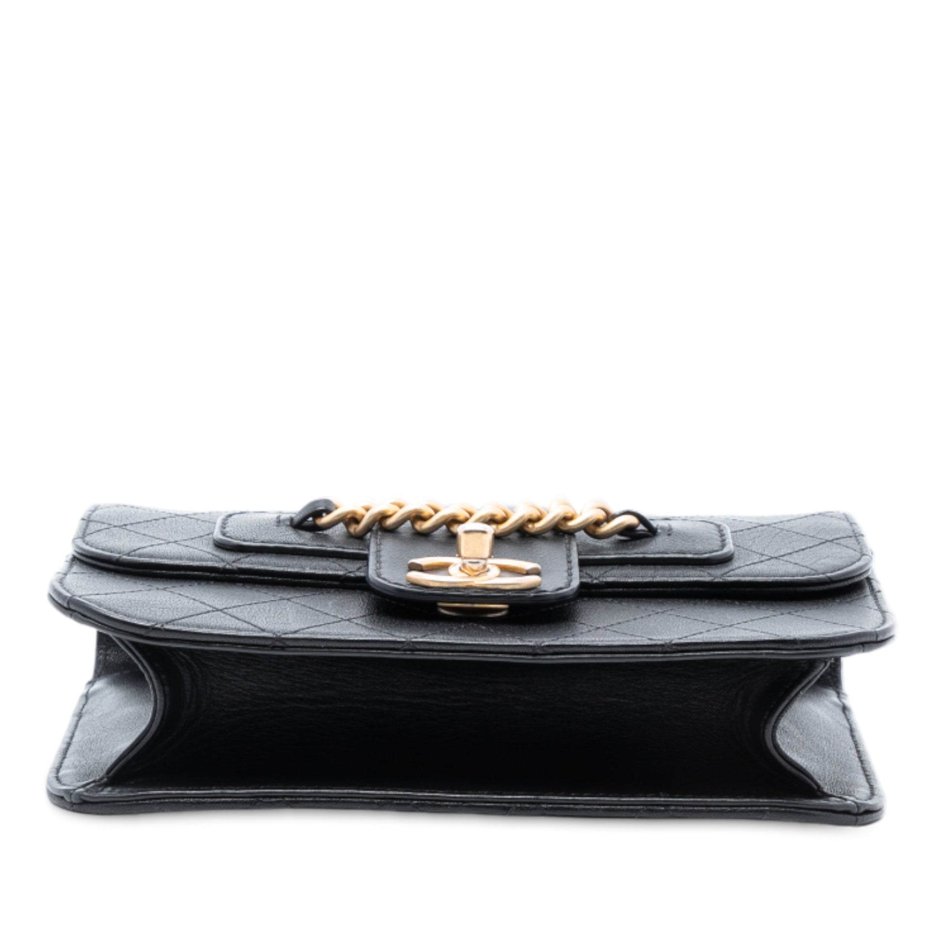 Chanel Quilted Calfskin Front Chain Flap