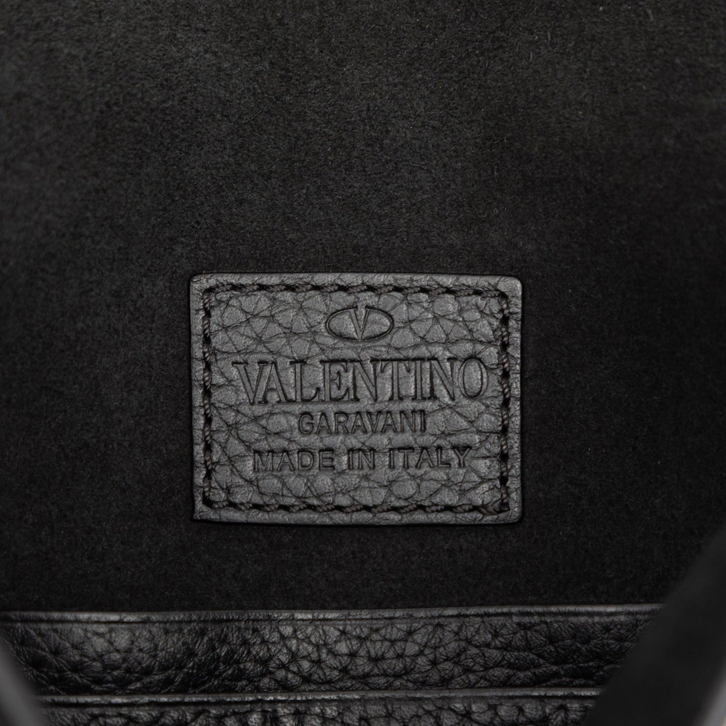 Valentino Grained Calfskin Rockstud Envelope Clutch