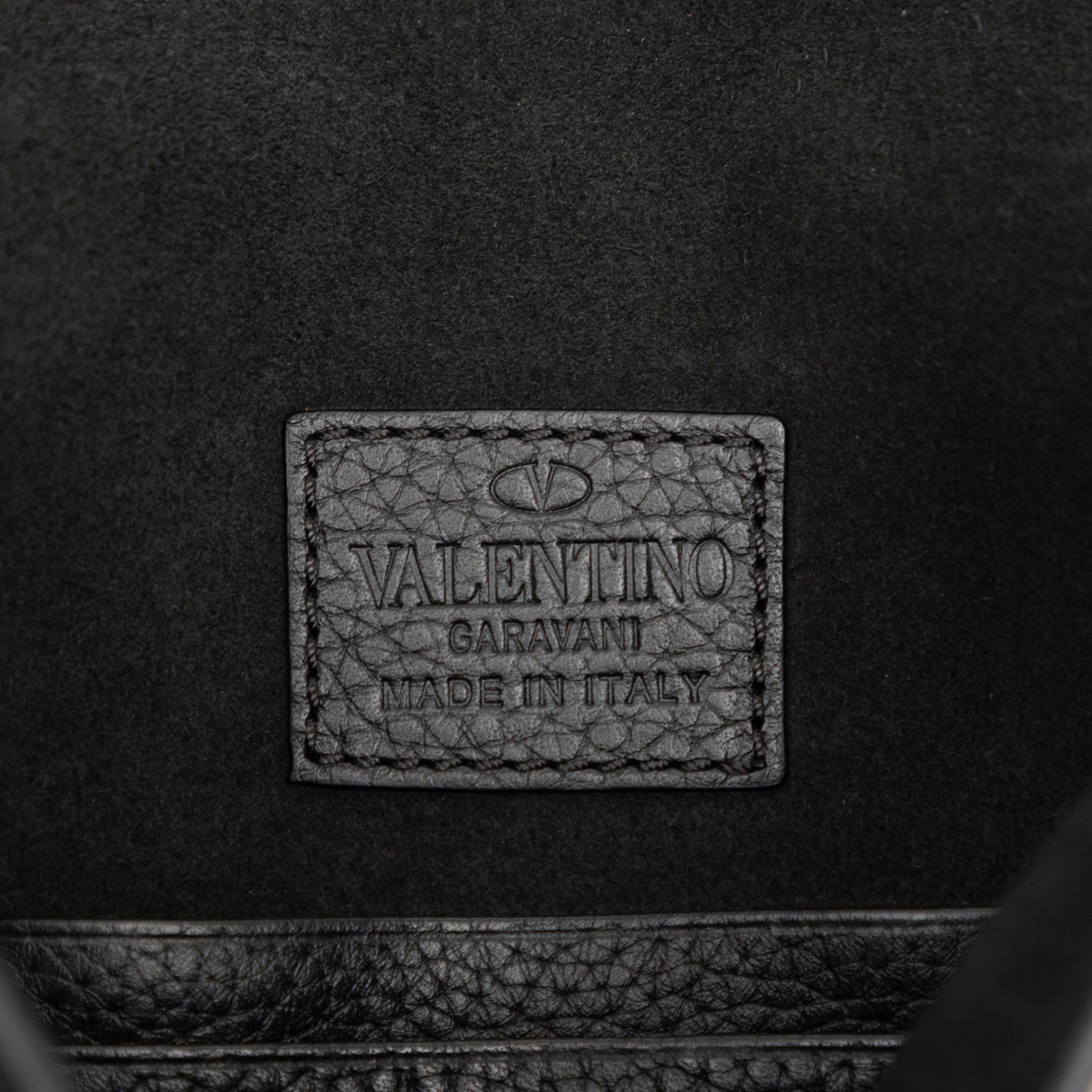 Valentino Grained Calfskin Rockstud Envelope Clutch