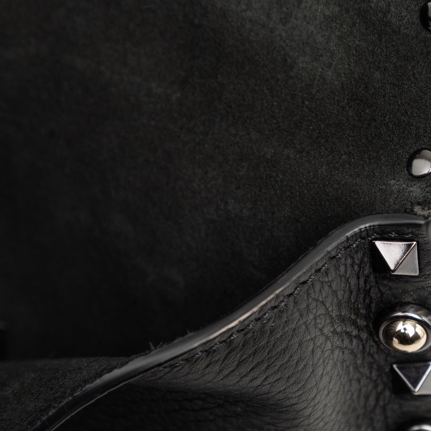Valentino Grained Calfskin Rockstud Envelope Clutch