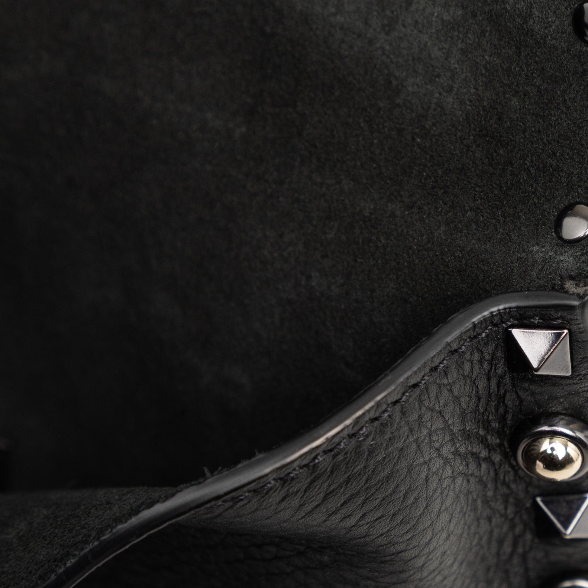 Valentino Grained Calfskin Rockstud Envelope Clutch
