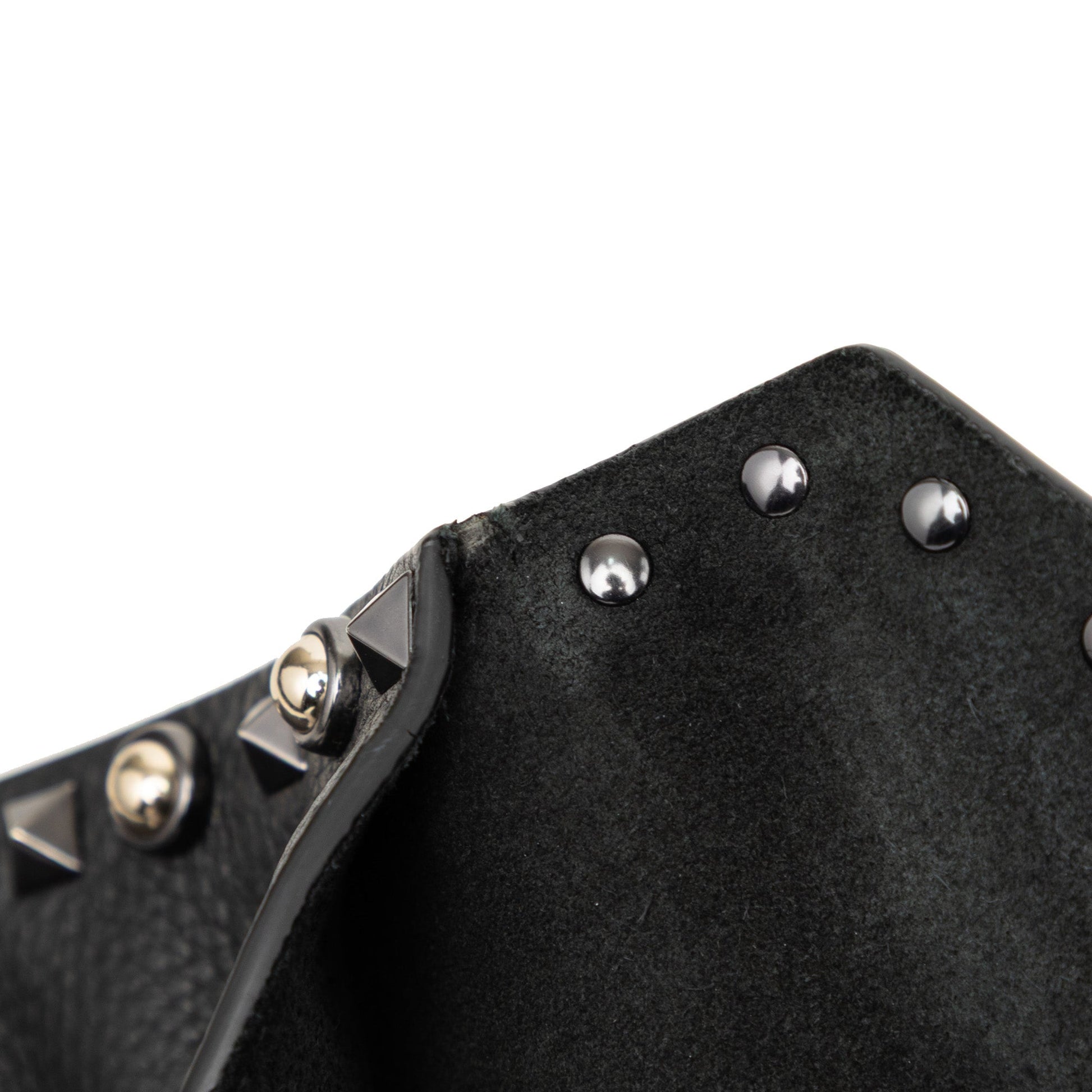 Valentino Grained Calfskin Rockstud Envelope Clutch