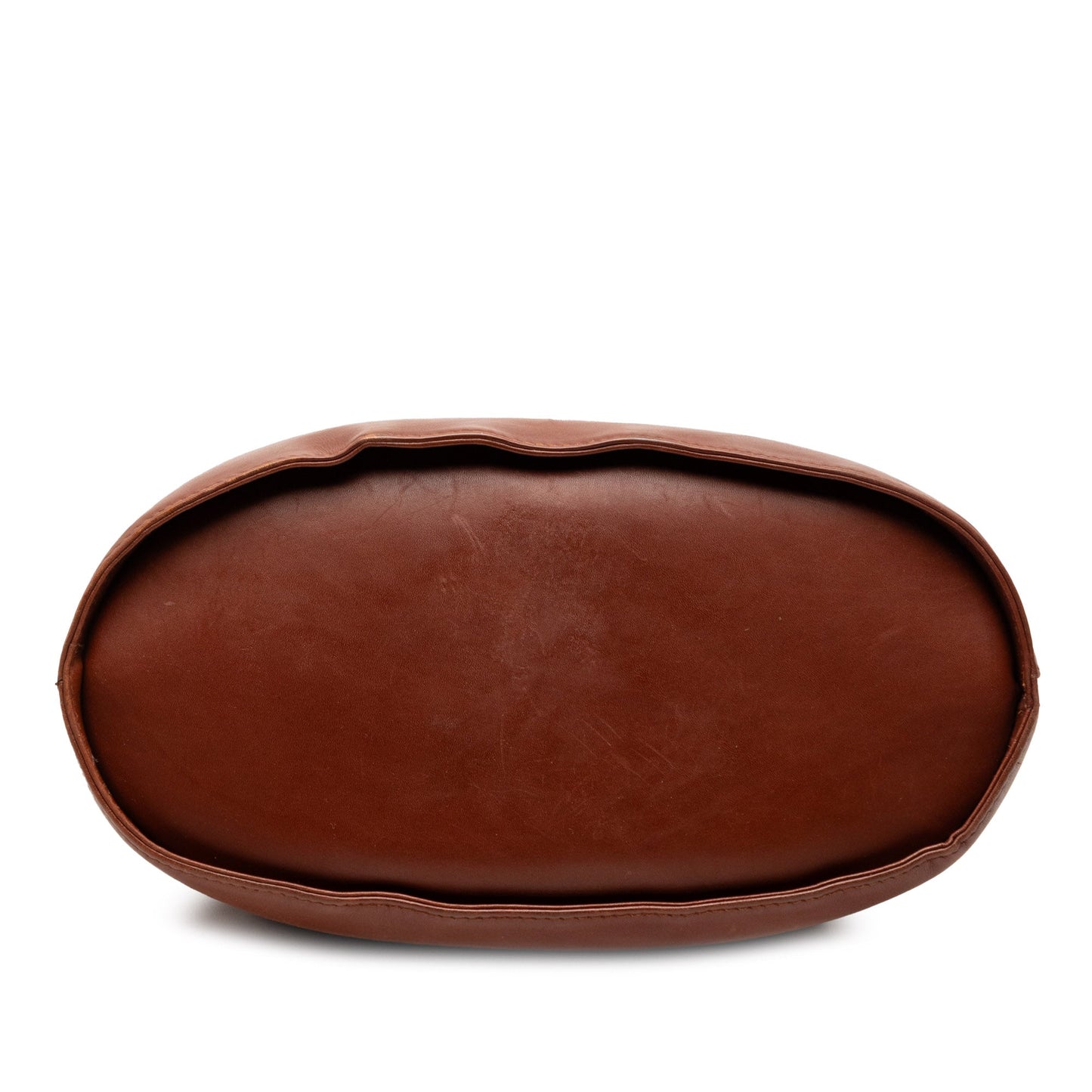 Leather Double Gancini Bucket Bag