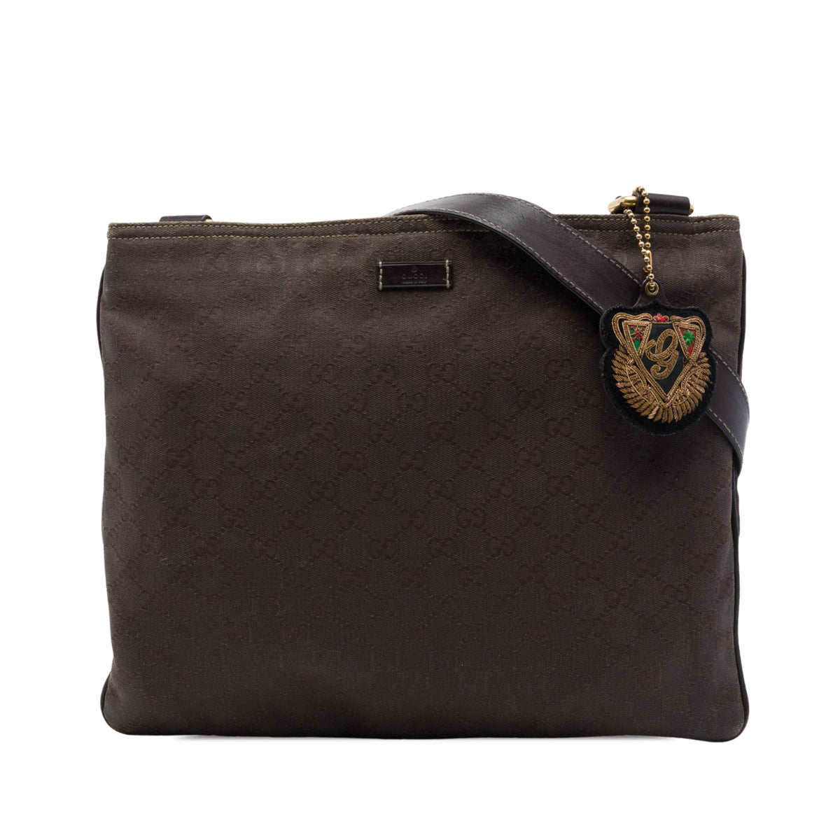 Gucci GG Canvas Crossbody — Brown