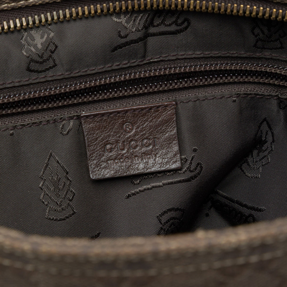 Gucci GG Canvas Crossbody — Brown