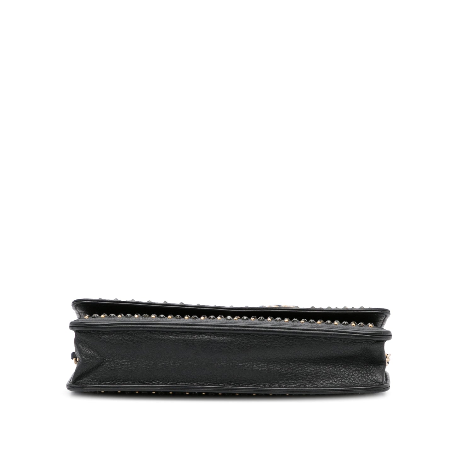 Chanel Studded Leather Wallet on Chain