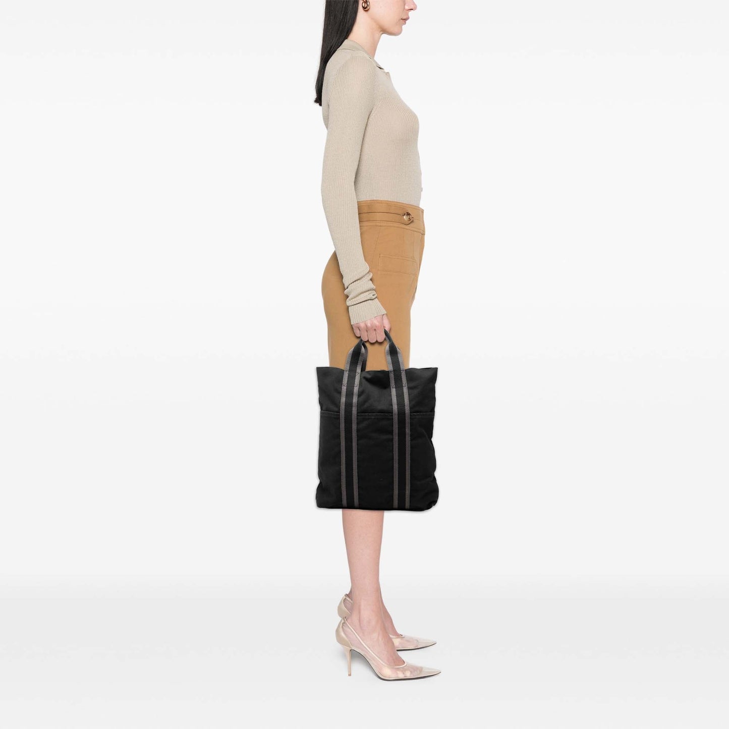 Hermès Toile Fourre Tout Cabas