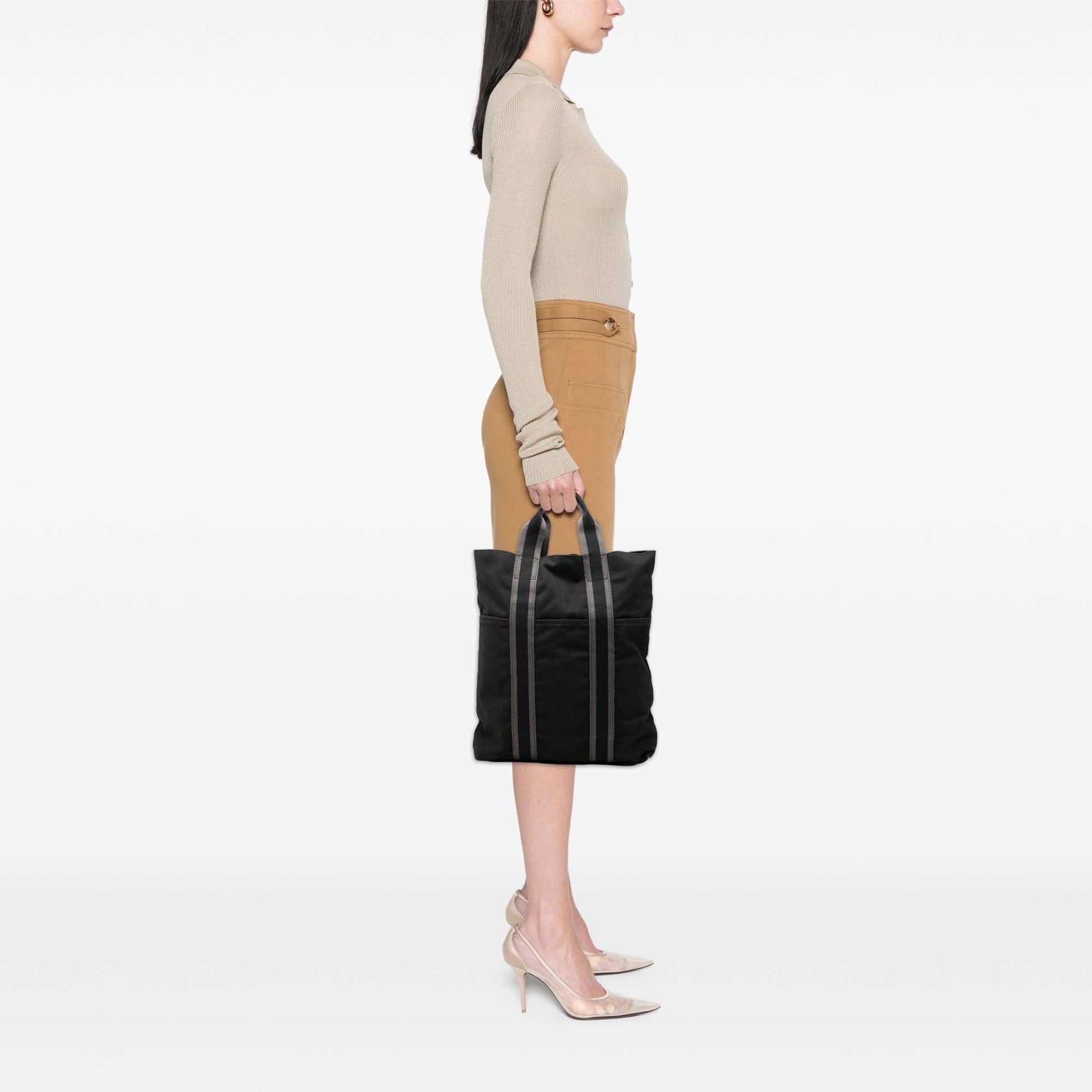 Hermès Toile Fourre Tout Cabas