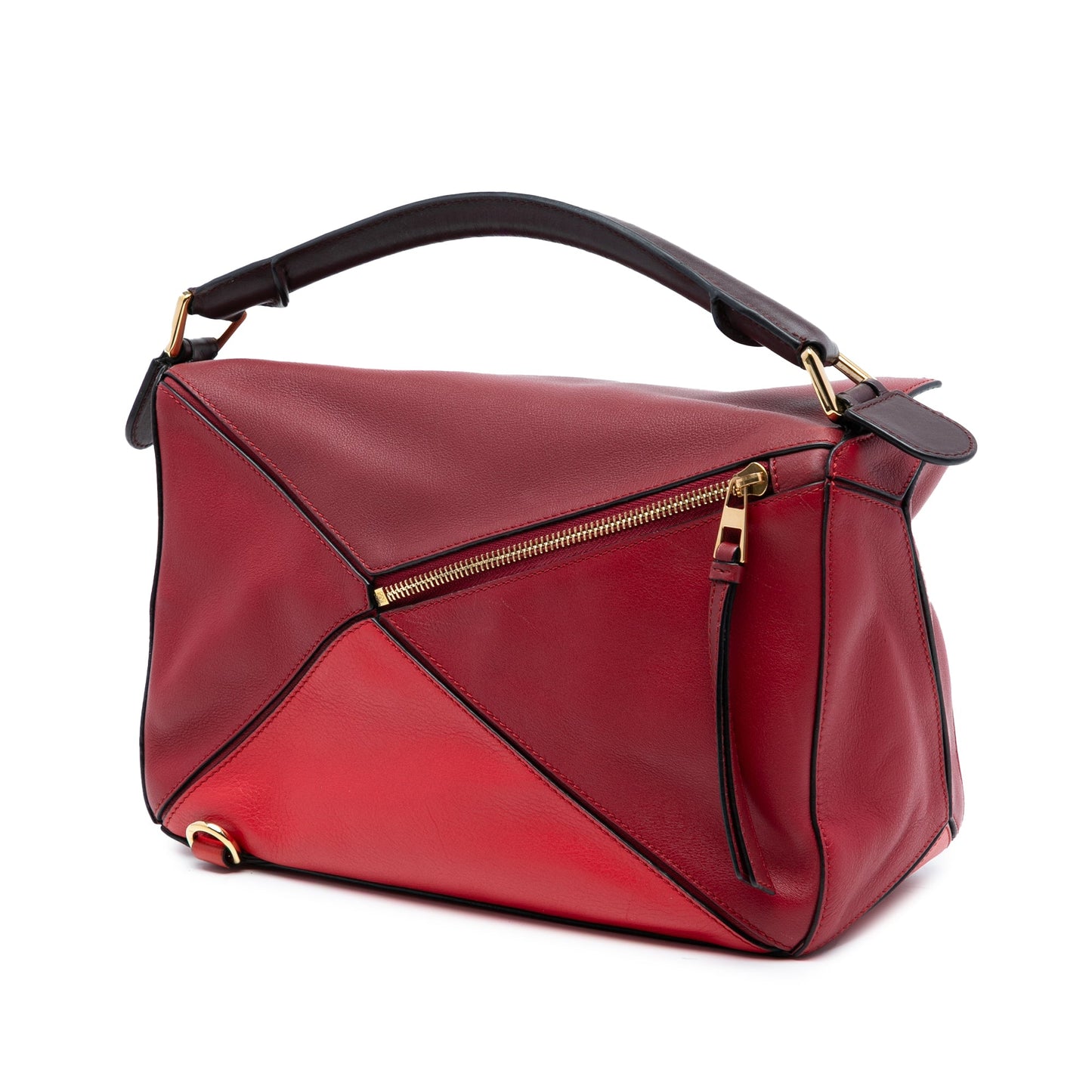 LOEWE Medium Tricolor Calfskin Puzzle Satchel