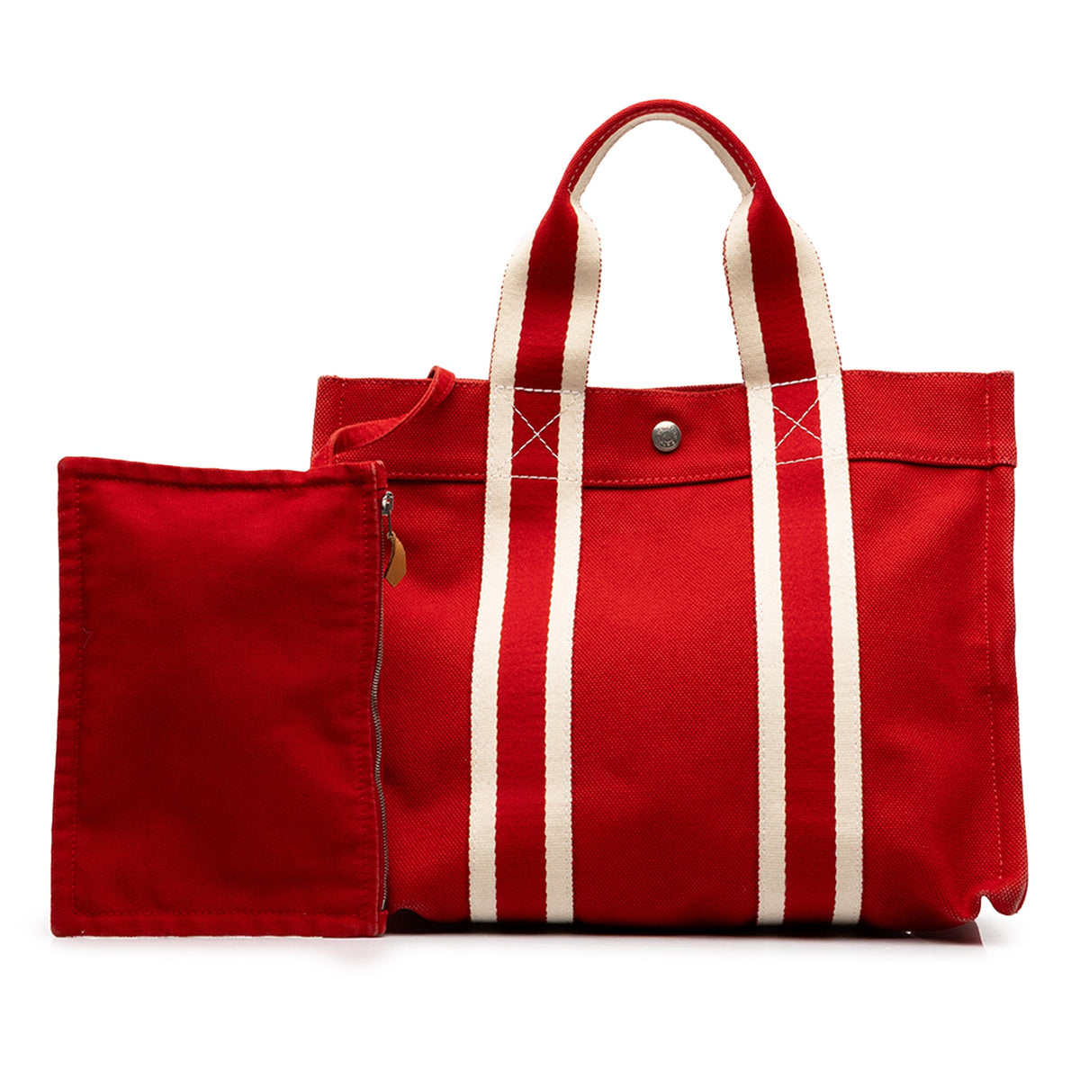 Hermès Canvas Fourre Tout PM — White