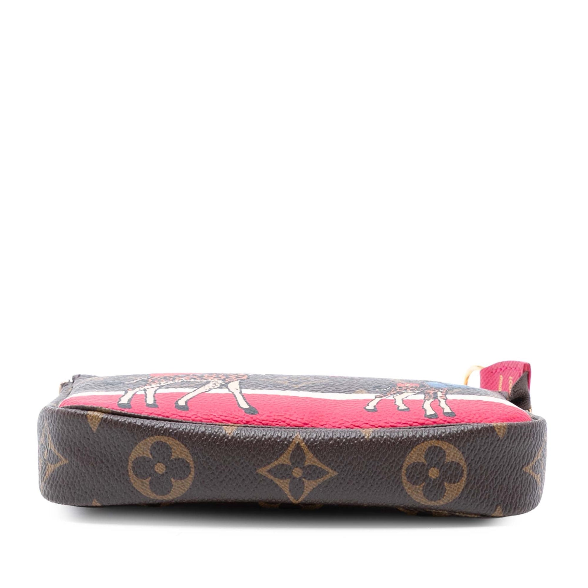Louis Vuitton Monogram Giraffe Christmas Mini Pochette Accessoires