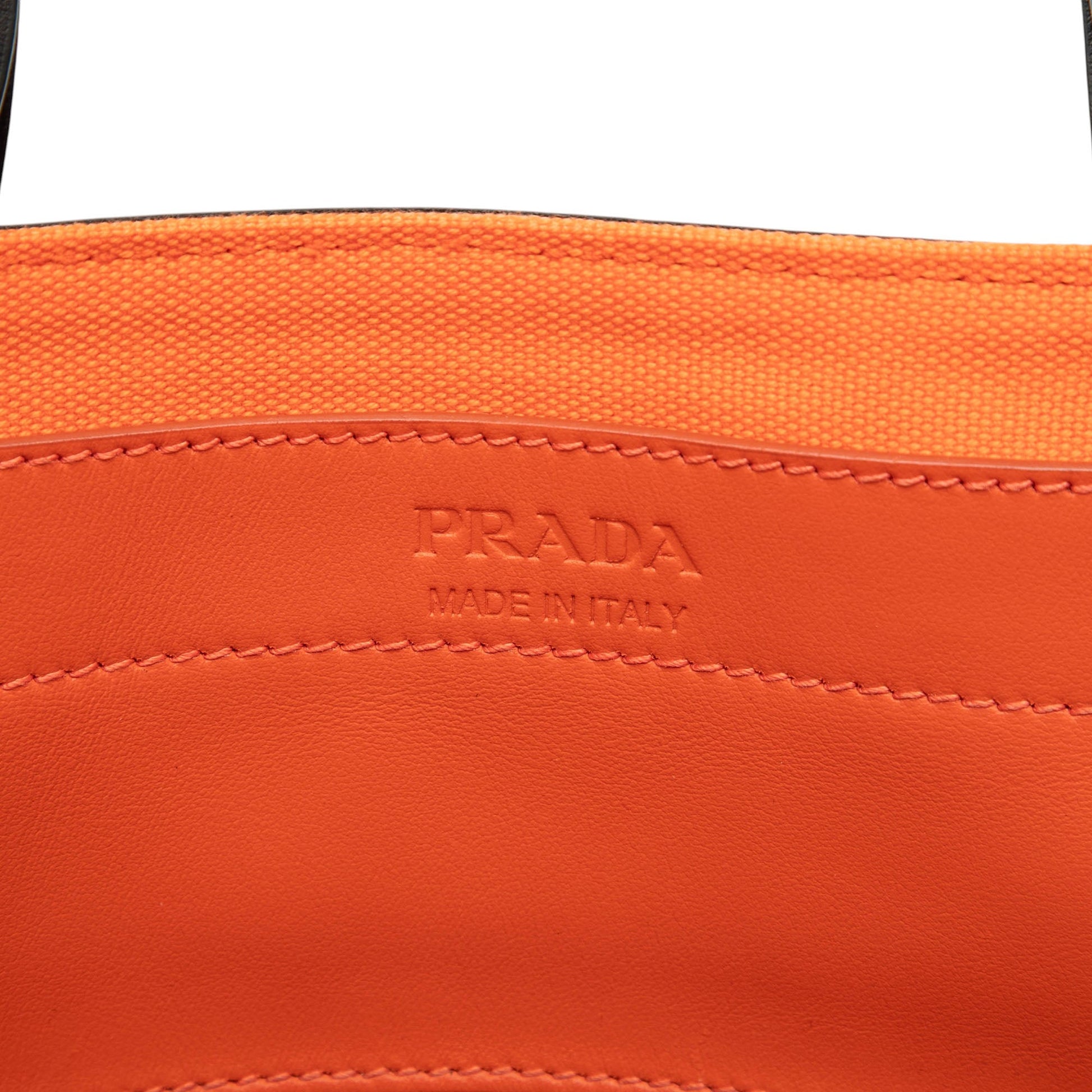 Prada Medium Canvas Ouverture Satchel