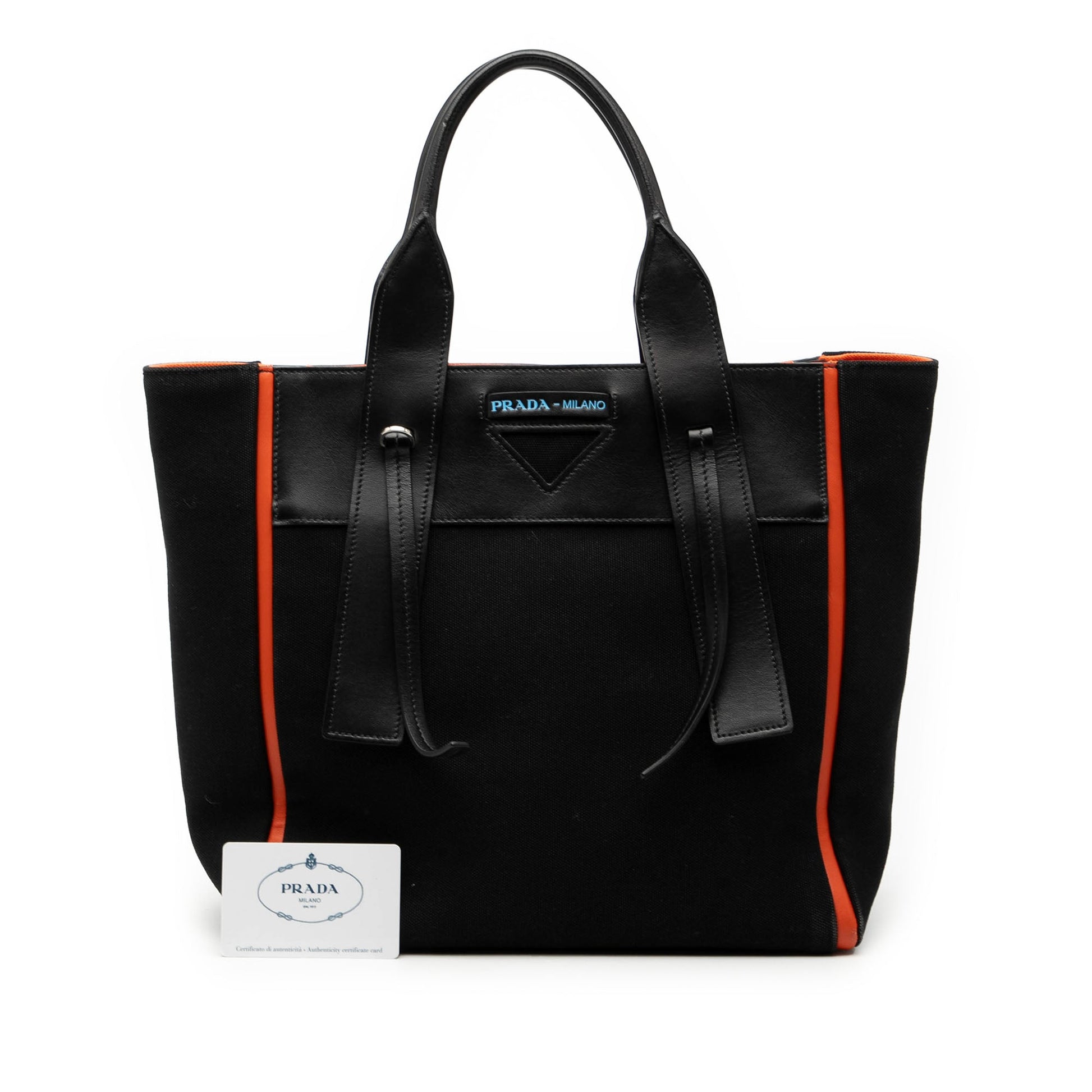 Prada Medium Canvas Ouverture Satchel