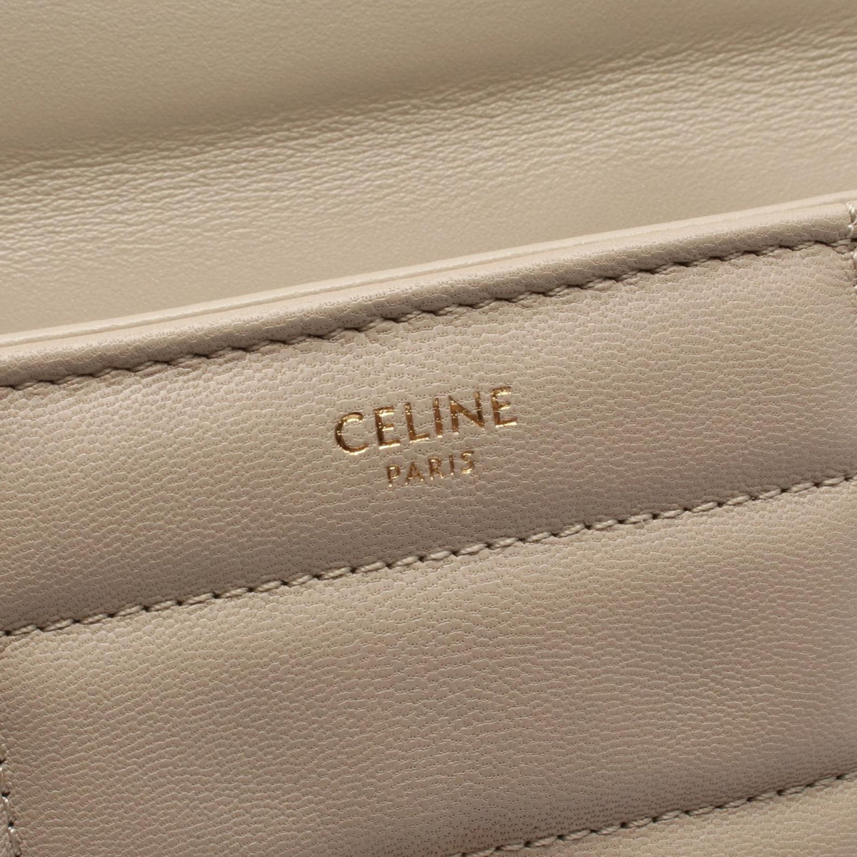 Celine Matelasse Goatskin Monochrome Chain Shoulder Bag