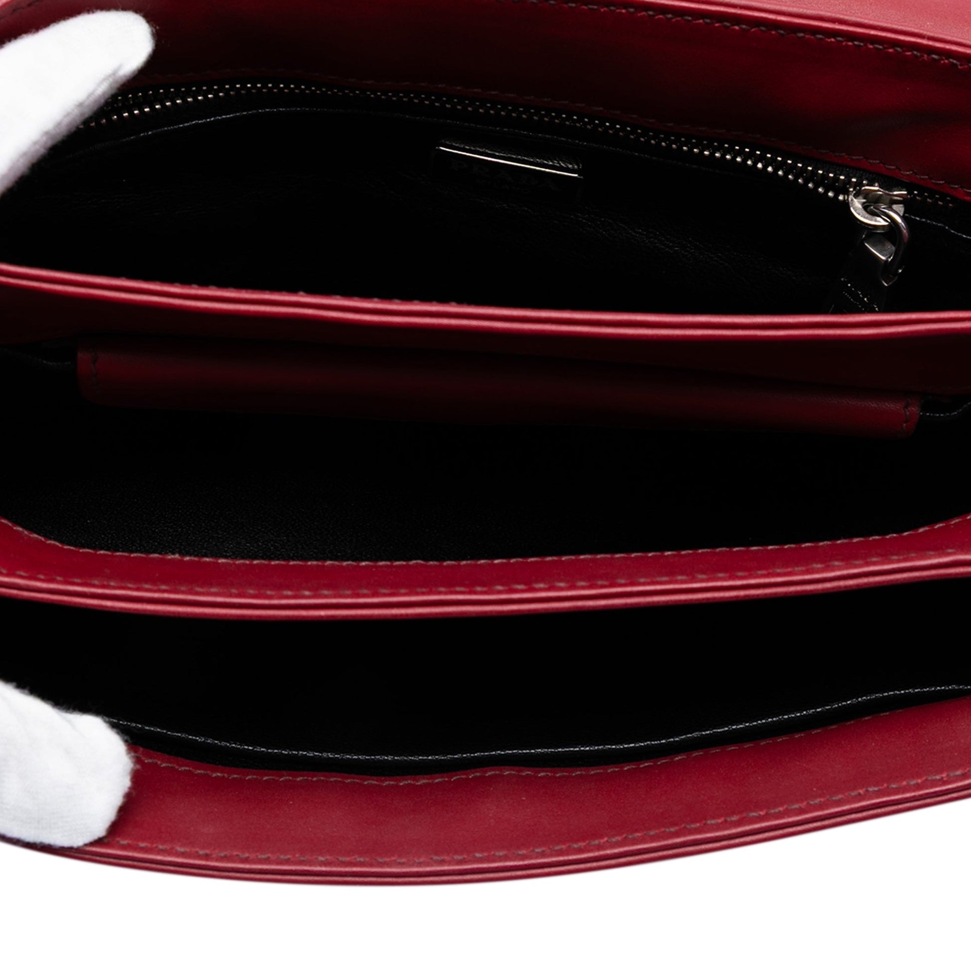 Prada Soft Calf Chain Crossbody