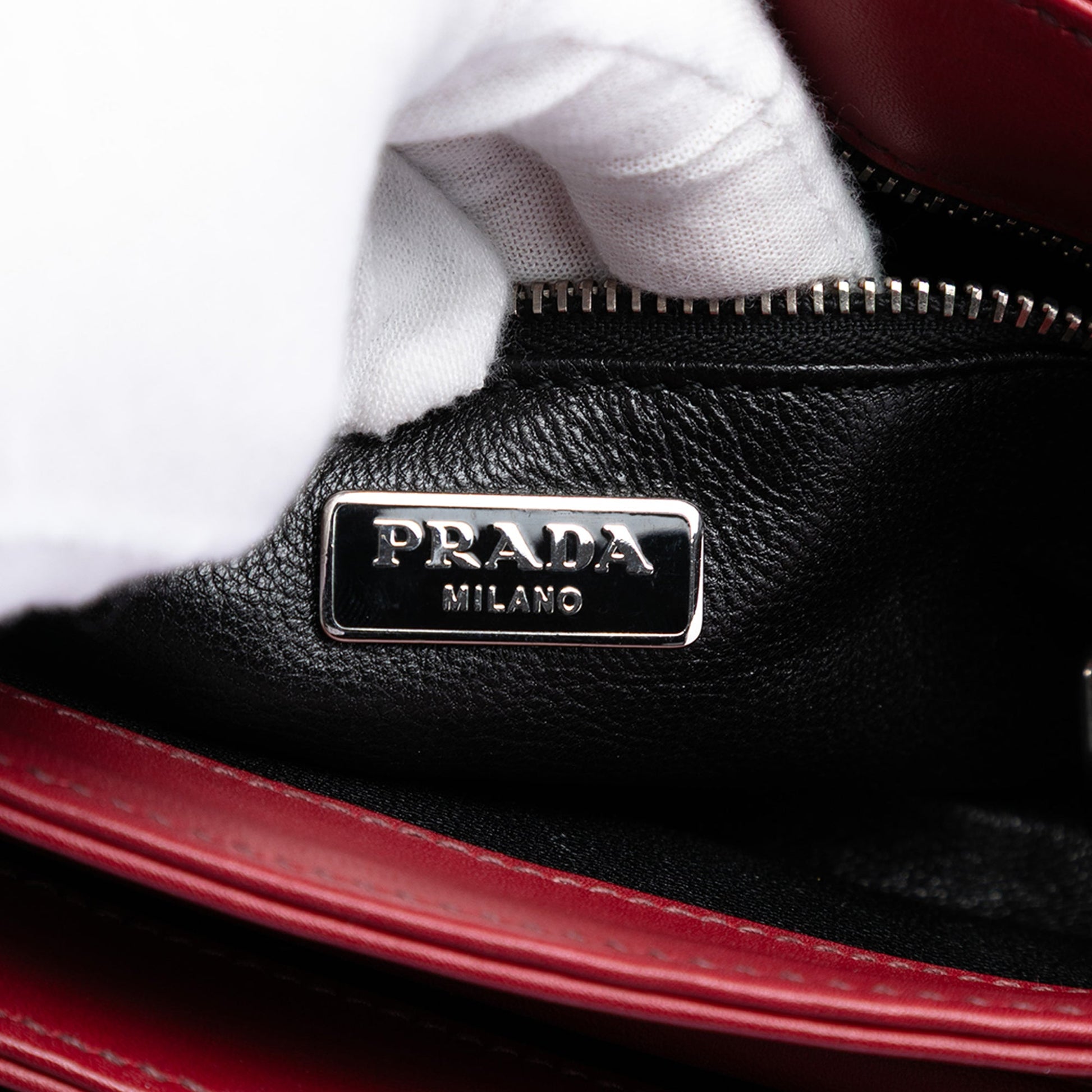 Prada Soft Calf Chain Crossbody