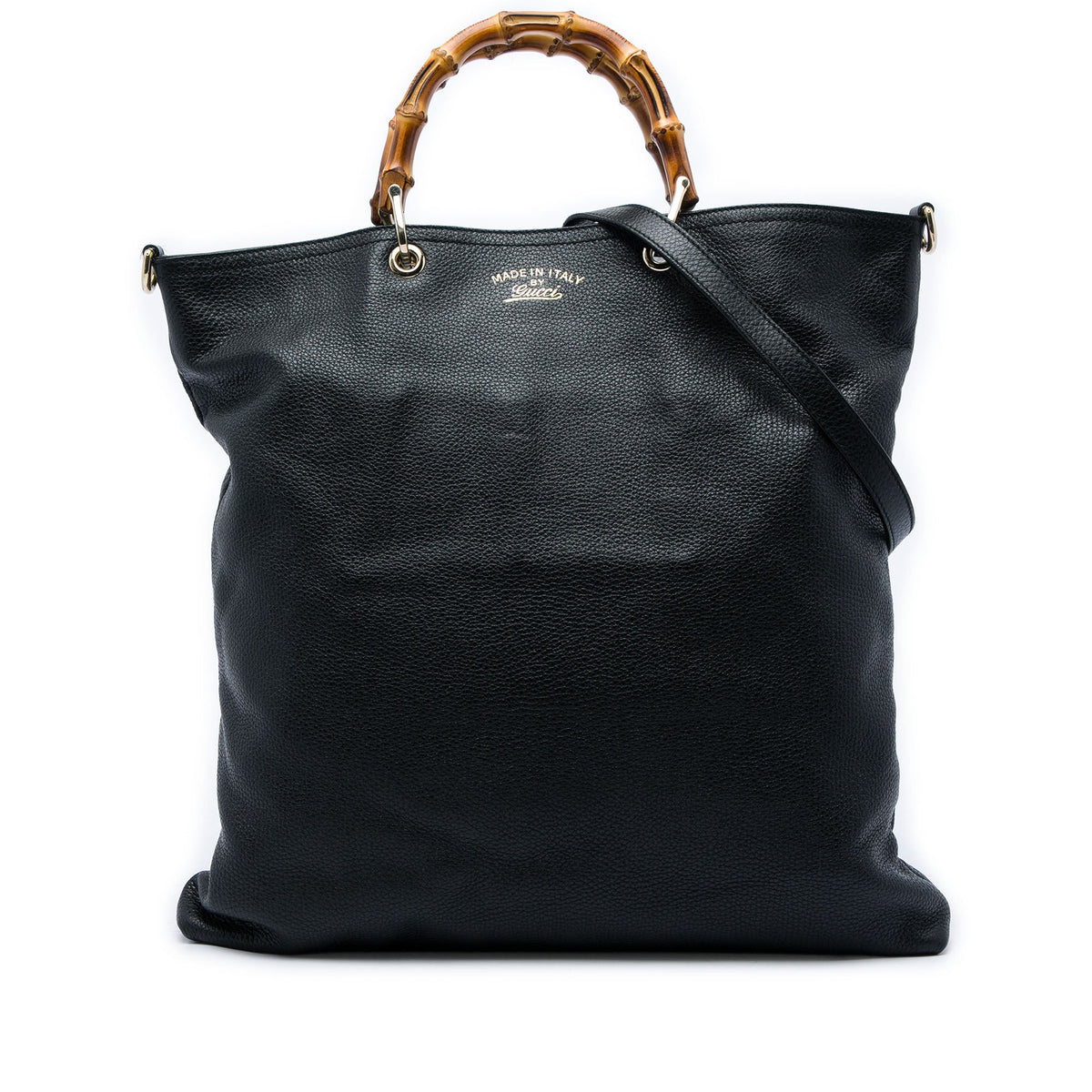 Gucci Calfskin Bamboo Shopper Satchel