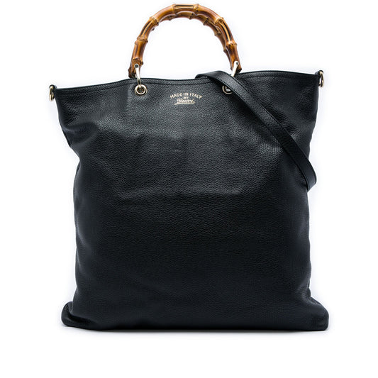 Gucci Calfskin Bamboo Shopper Satchel