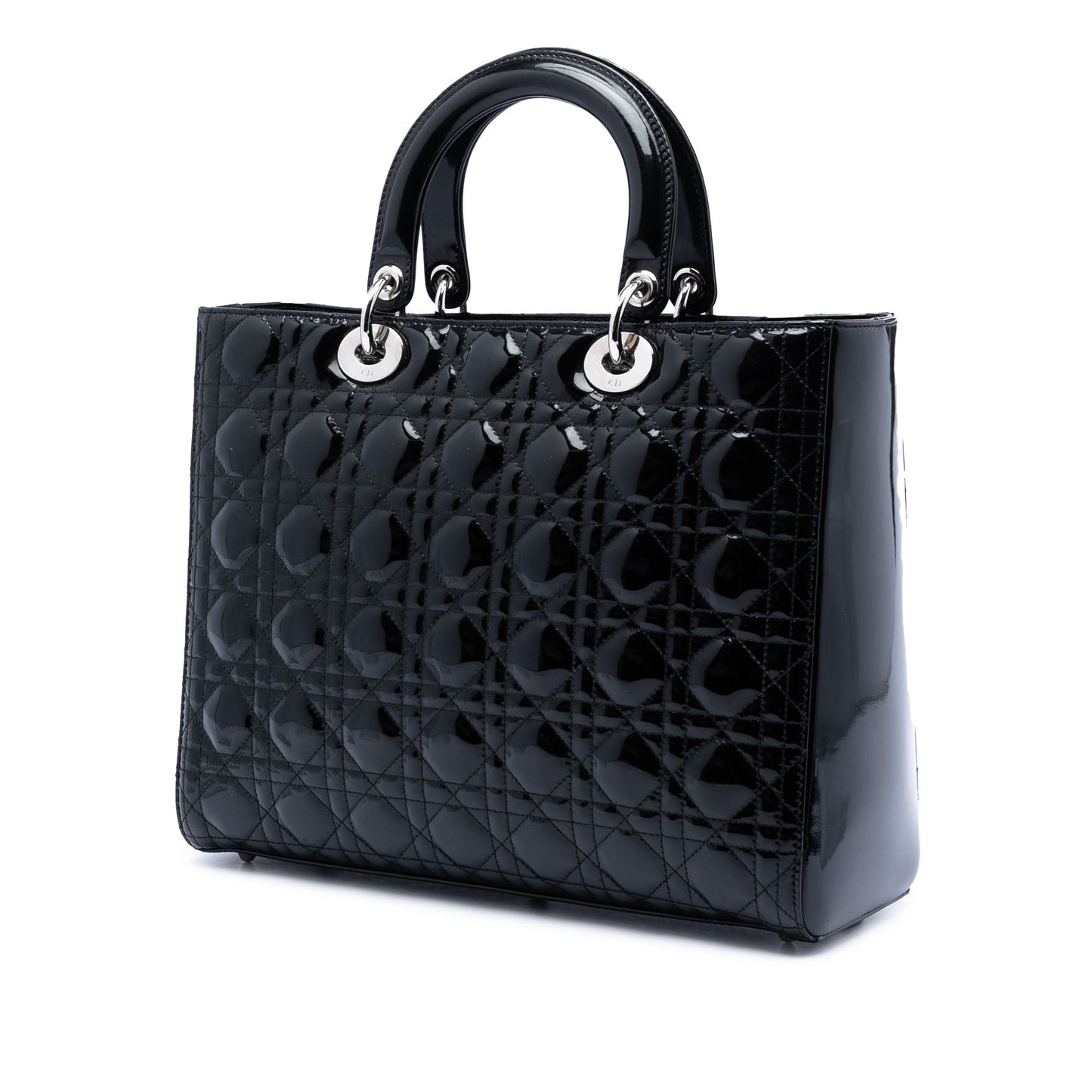 Dior Large Patent Cannage Lady Dior