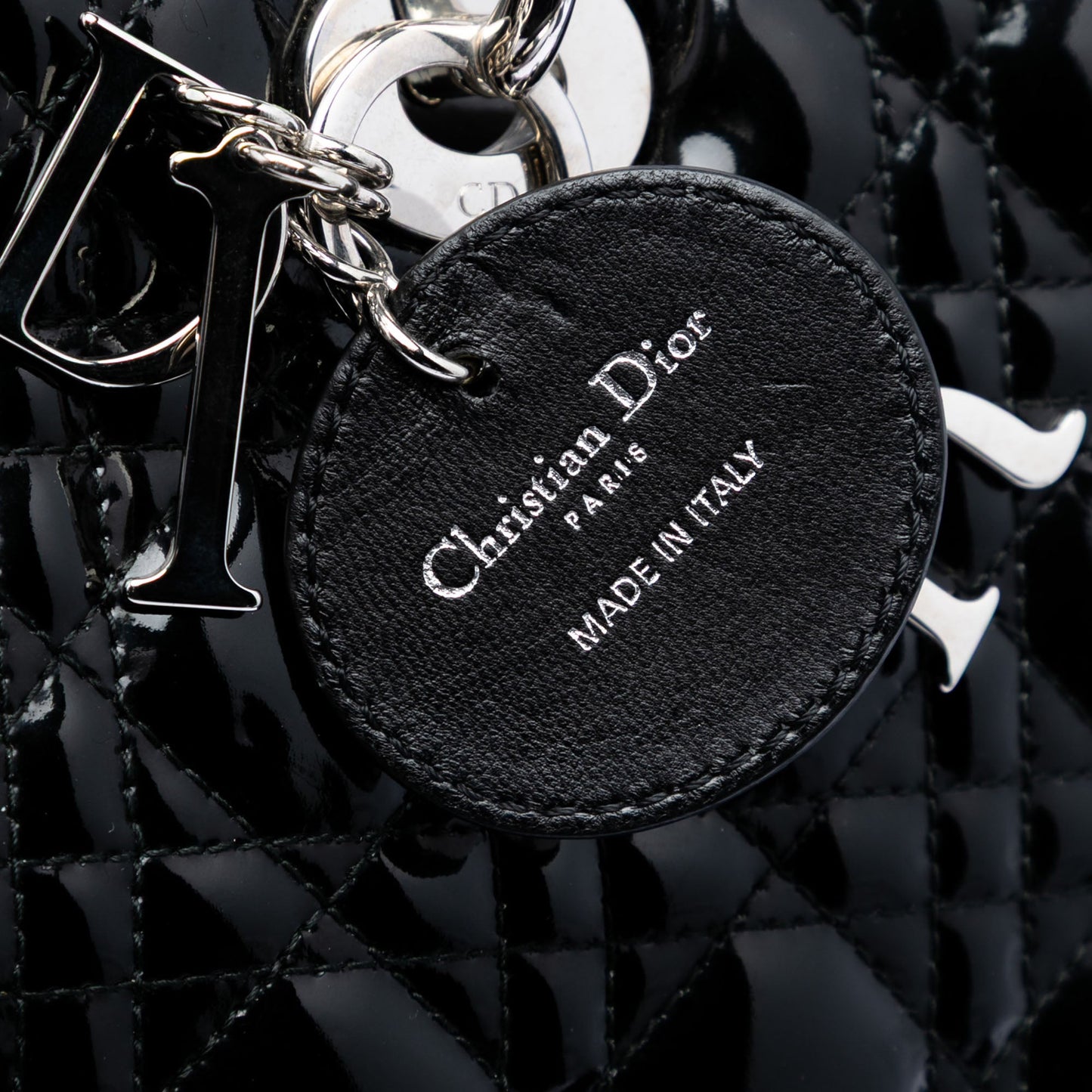 Dior Large Patent Cannage Lady Dior