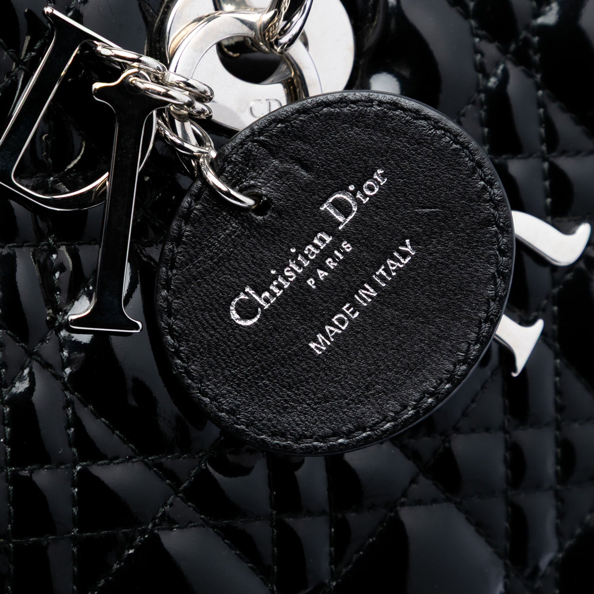 Dior Large Patent Cannage Lady Dior