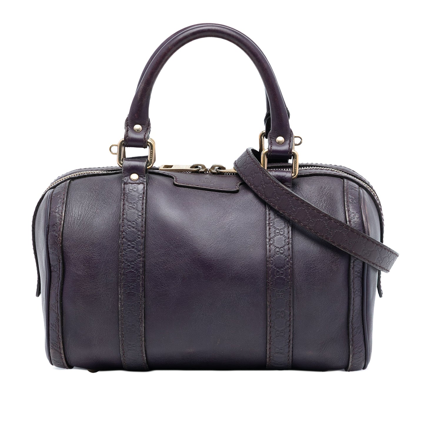 Gucci Small Guccissima Trimmed Leather Joy Boston Bag