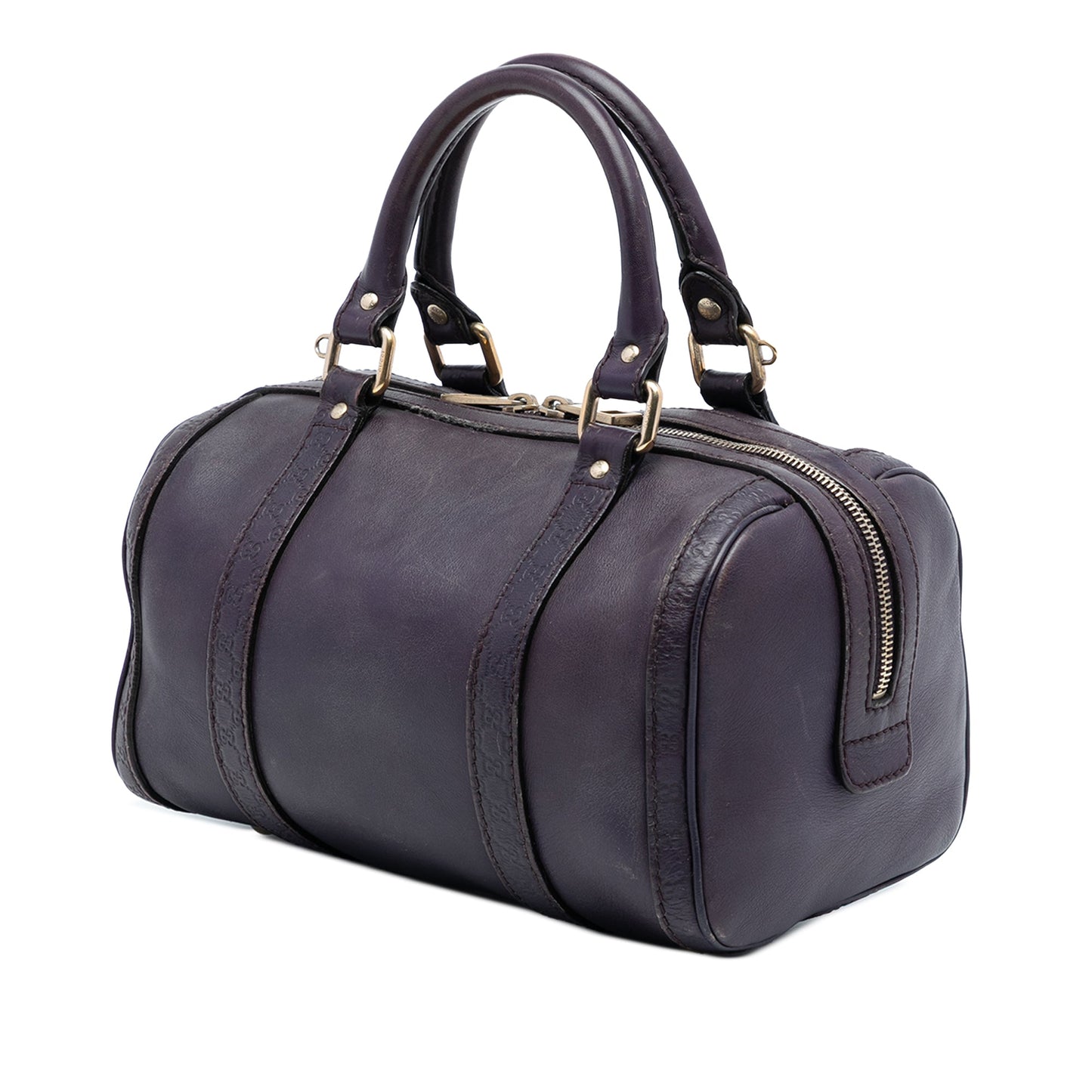 Gucci Small Guccissima Trimmed Leather Joy Boston Bag