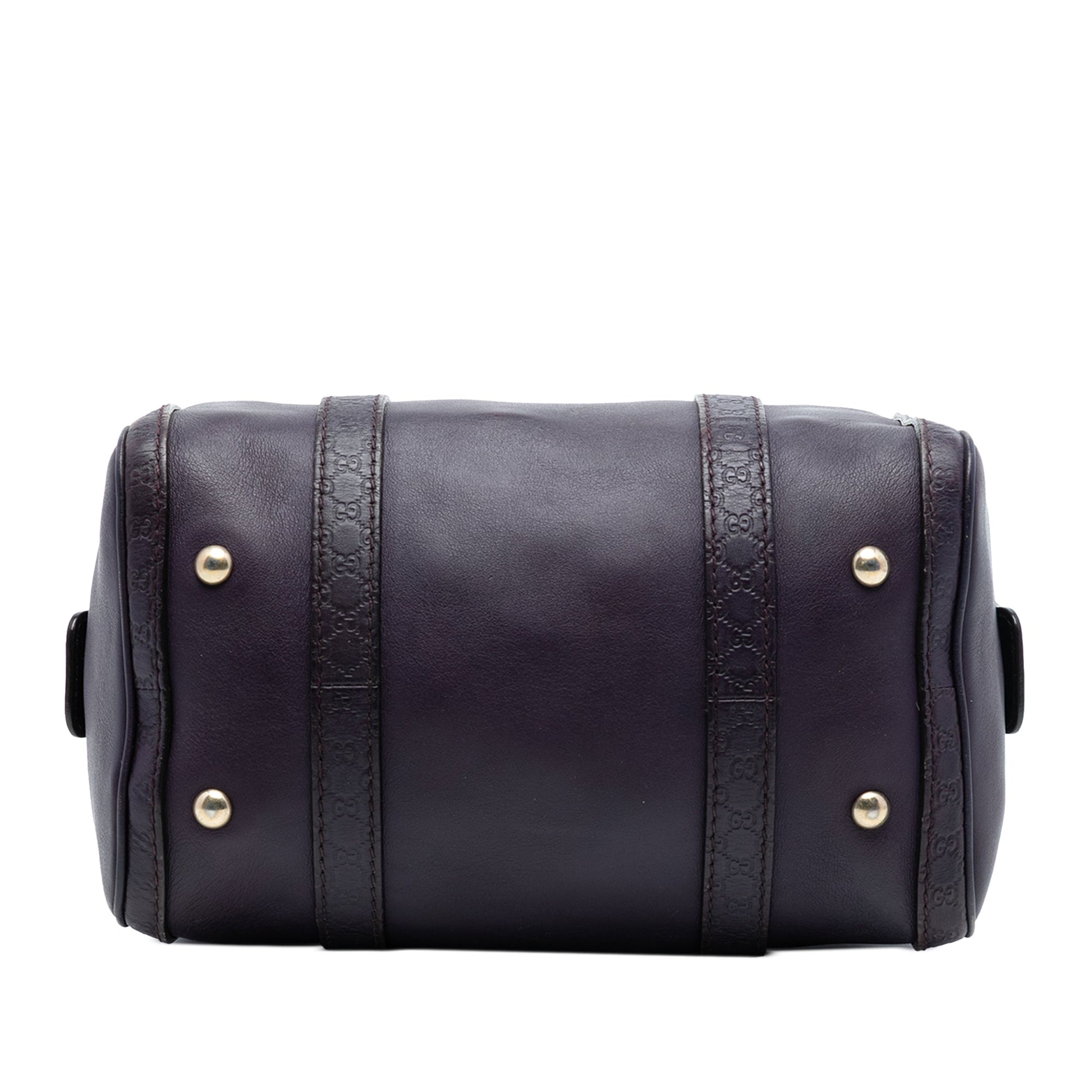 Gucci Small Guccissima Trimmed Leather Joy Boston Bag