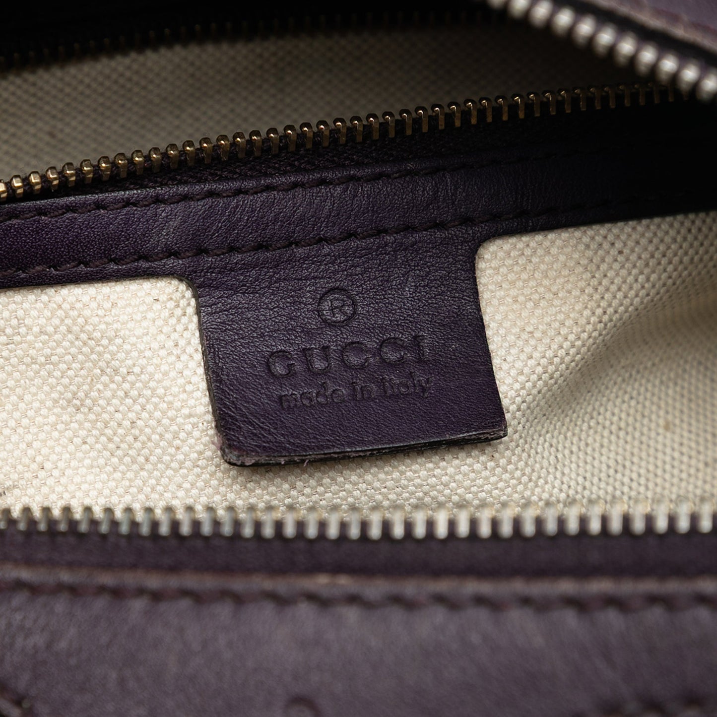 Gucci Small Guccissima Trimmed Leather Joy Boston Bag