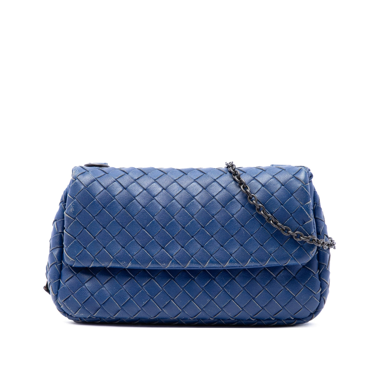 Bottega Veneta Mini Nappa Intrecciato Expandable Chain Flap Crossbody