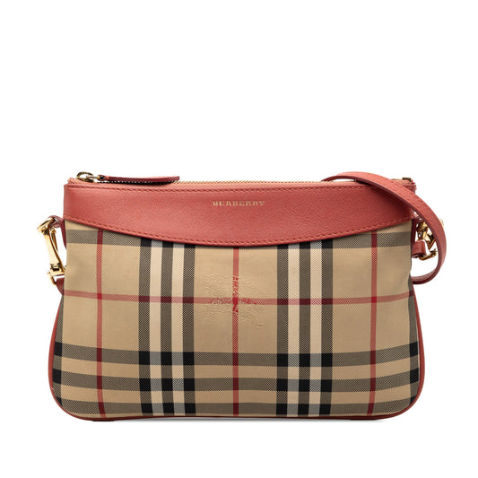 Burberry Haymarket Check Canvas Peyton Crossbody