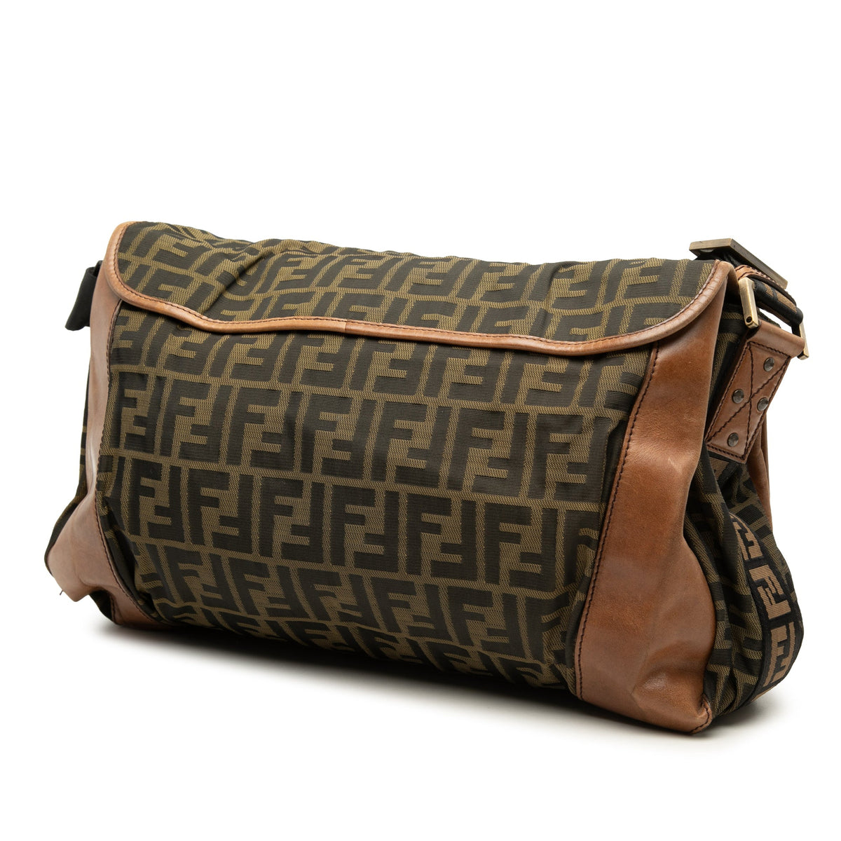 Fendi Zucca Canvas FF Messenger Bag
